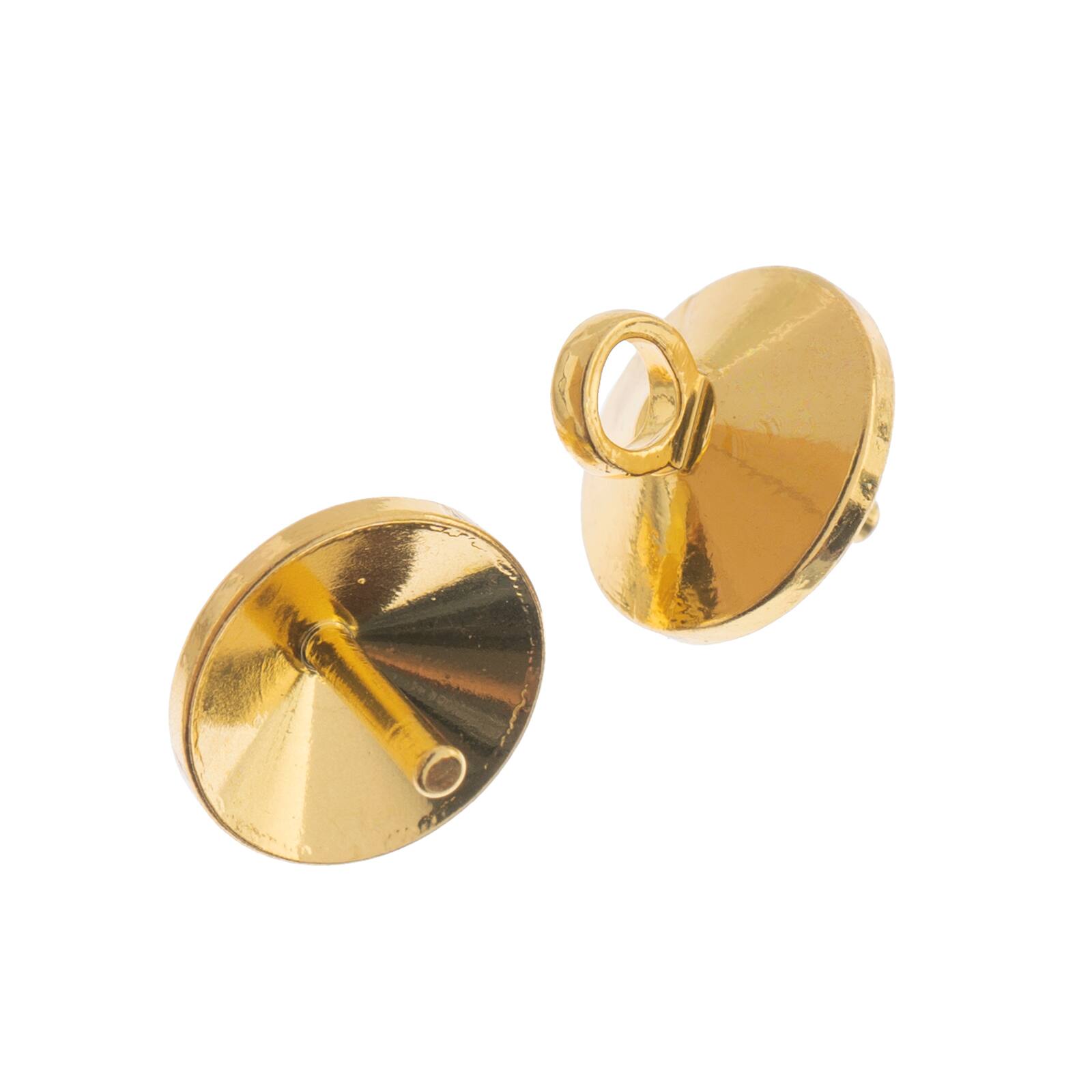 John Bead Must Have Findings Glue-In Bead Caps, 5ct.