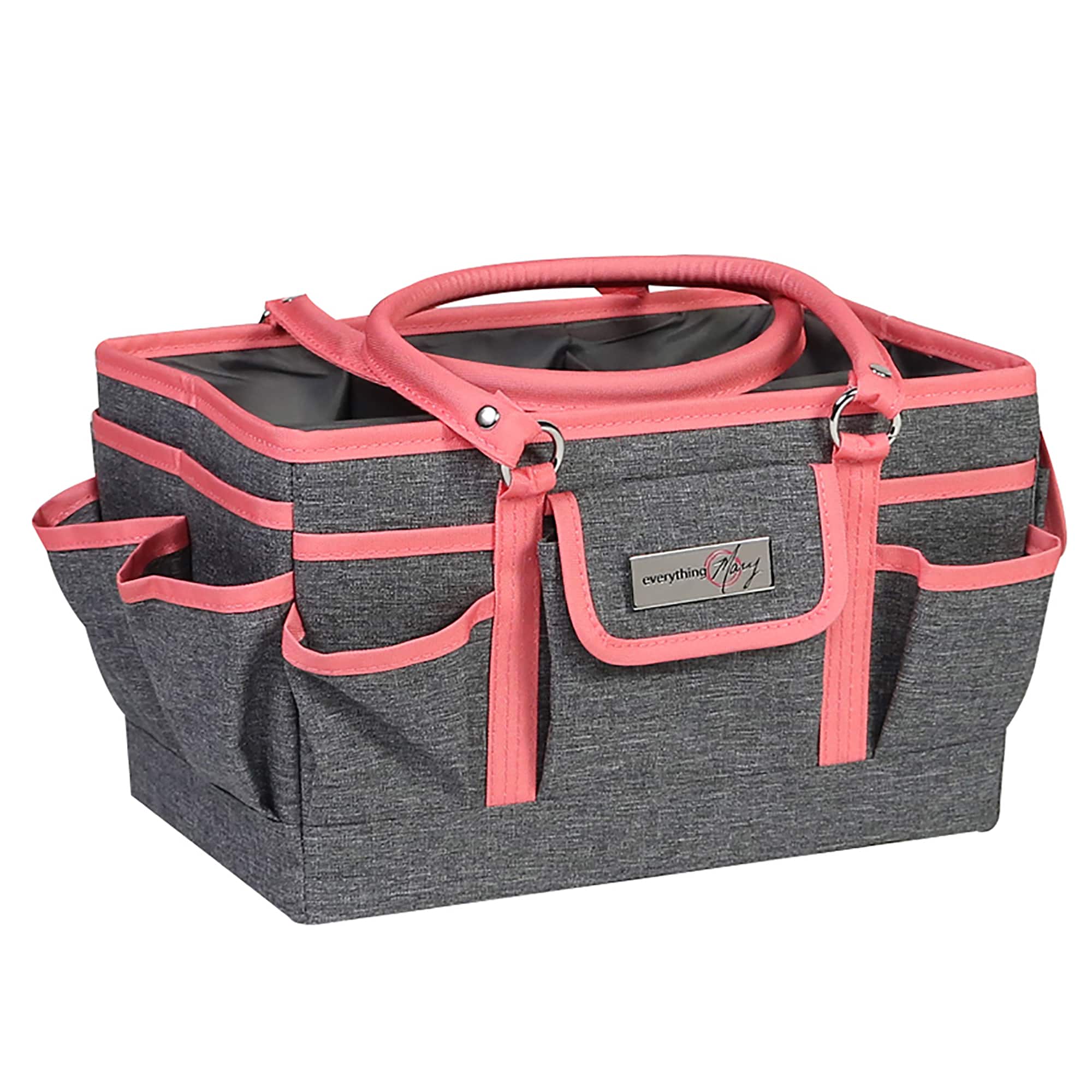 Everything Mary Coral Heather Deluxe Store & Tote Craft Organizer