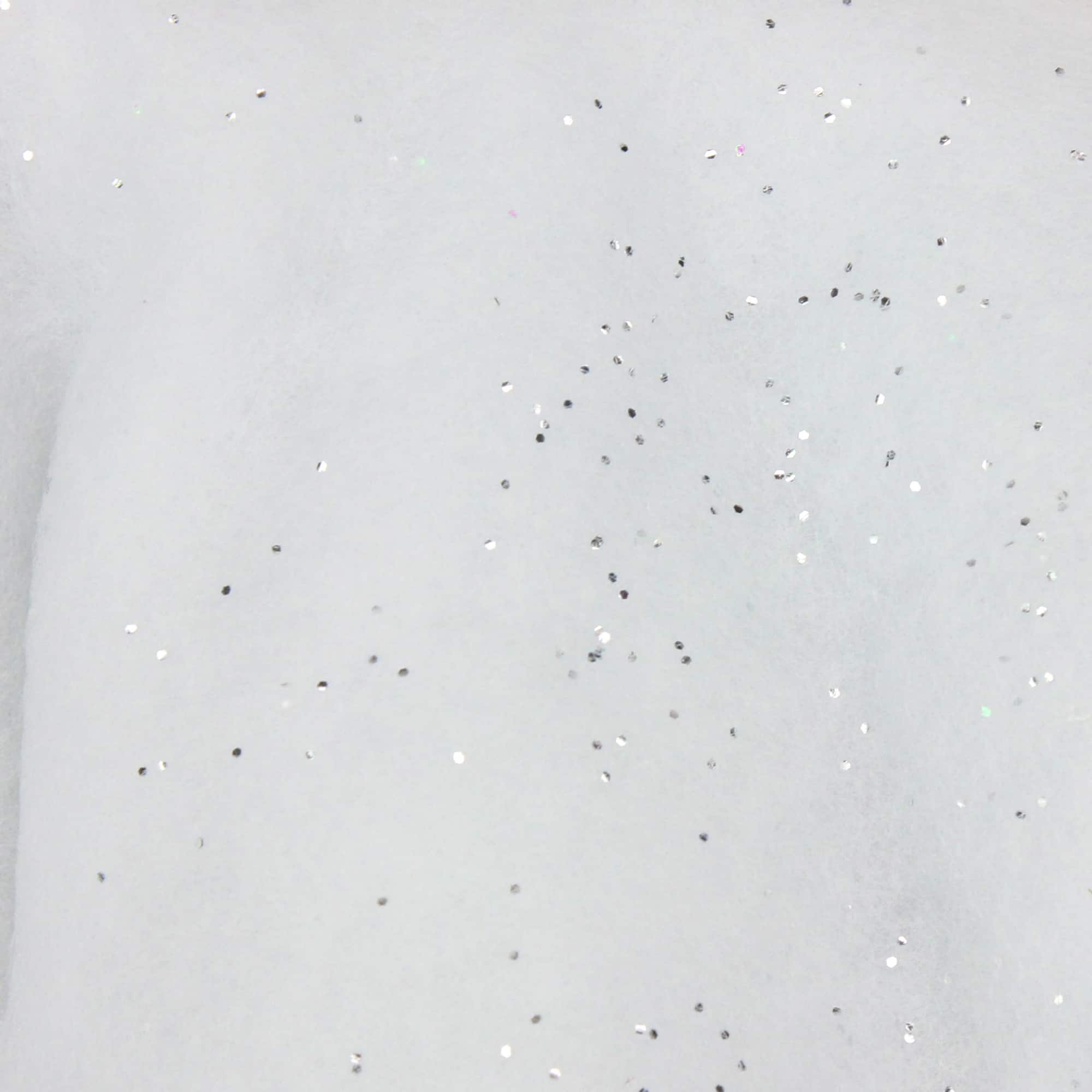 7ft. White Glittered Artificial Christmas Craft Icicle Snow Fringe