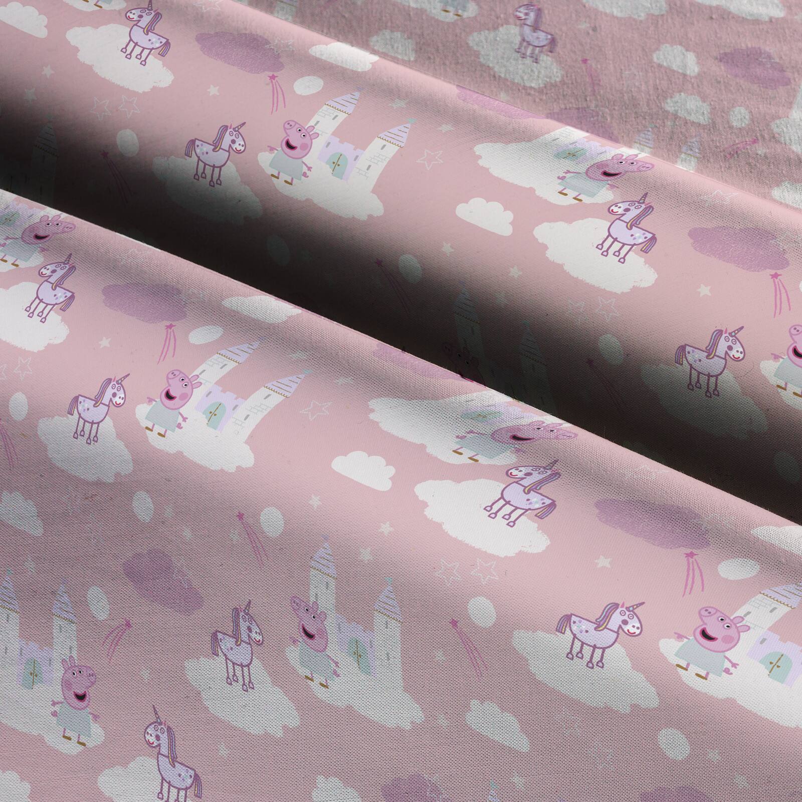 Eone Peppa Pig Dreamland Castles Cotton Fabric