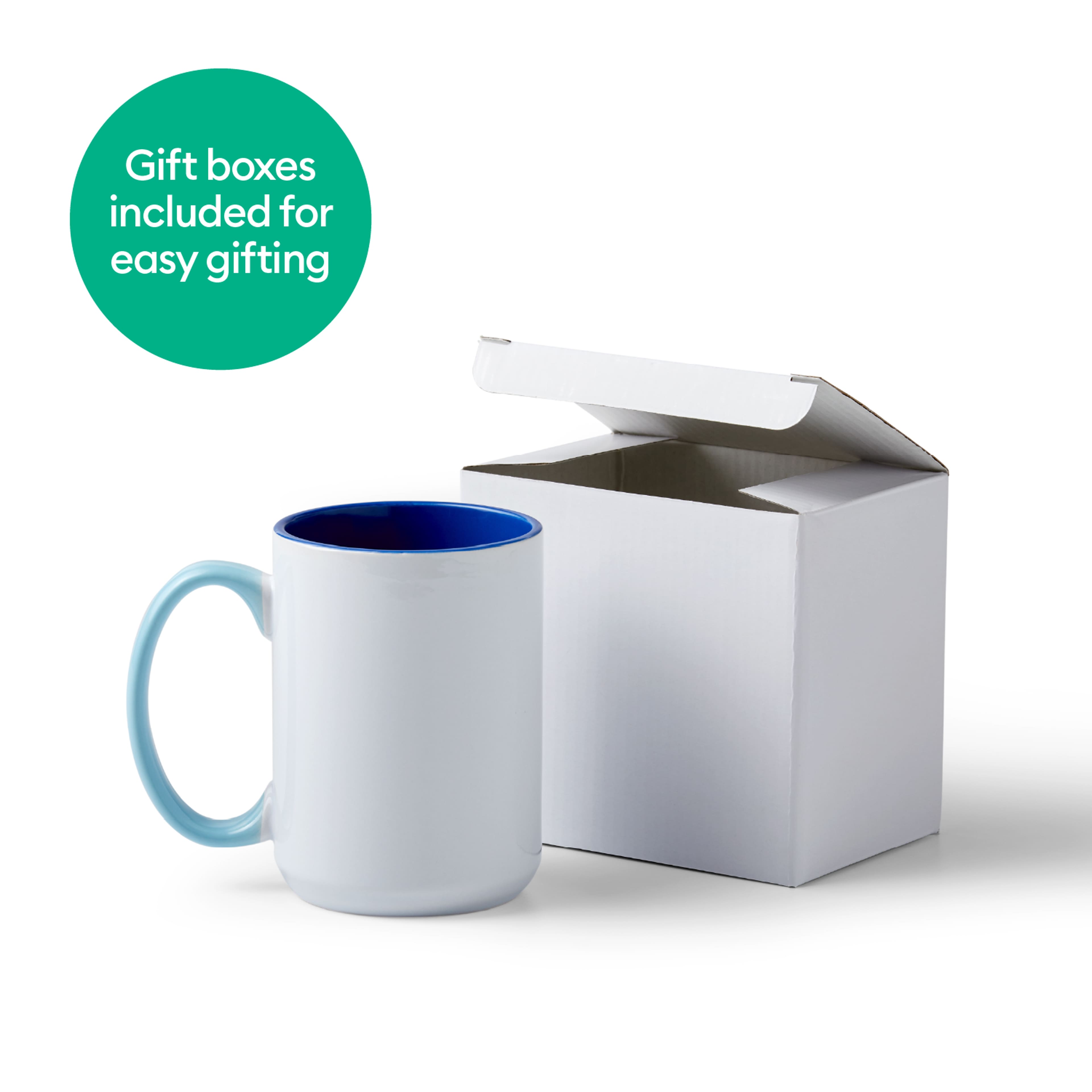 6 Pack: Cricut® 15oz. Beveled Ceramic Mug Blank