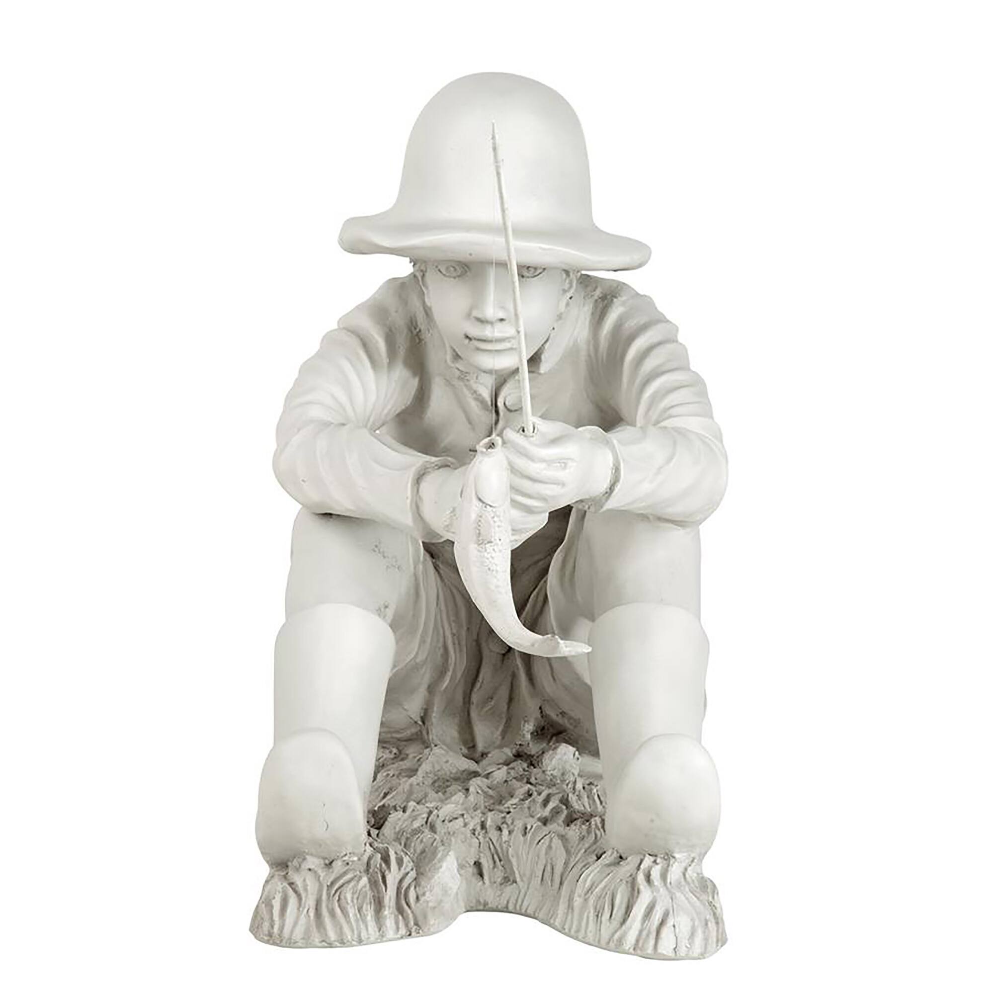 Design Toscano 17&#x22; Gone Fishing Fisherman Statue