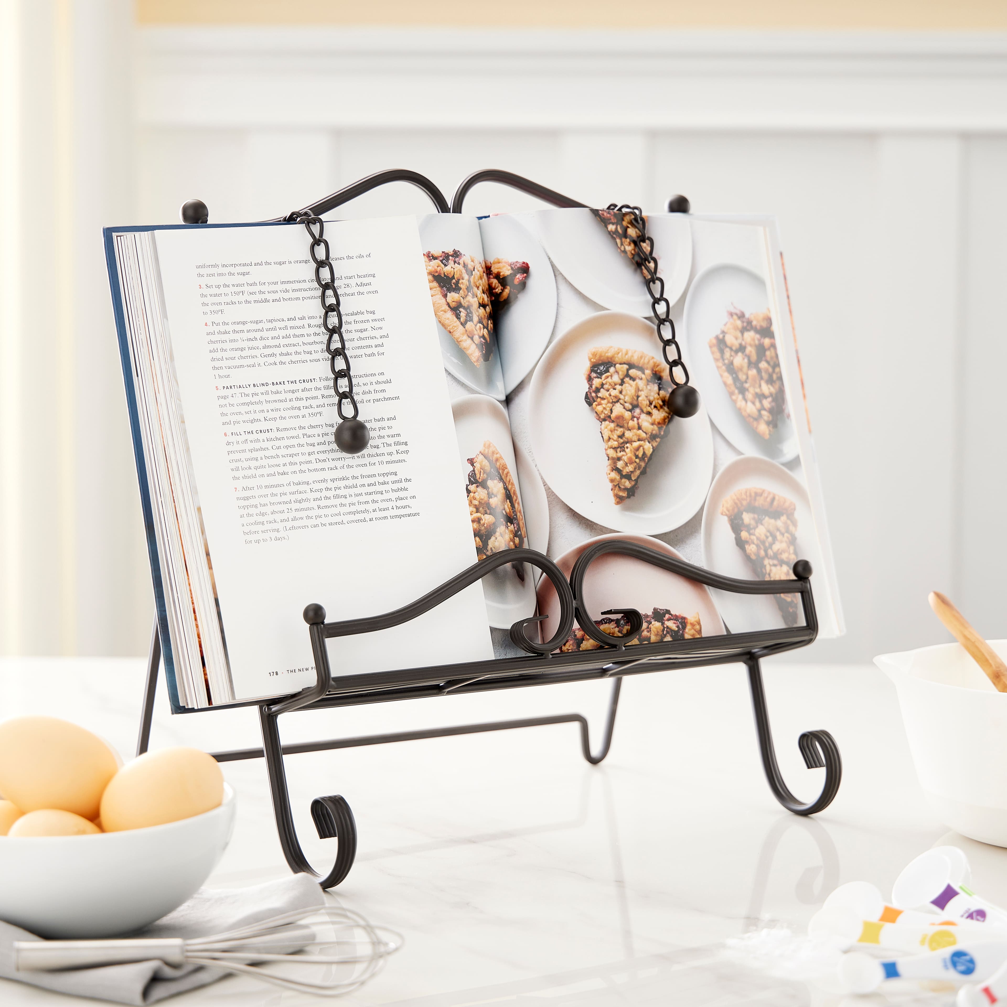Brown Swirl Cookbook Easel By Studio D&#xE9;cor&#xAE;