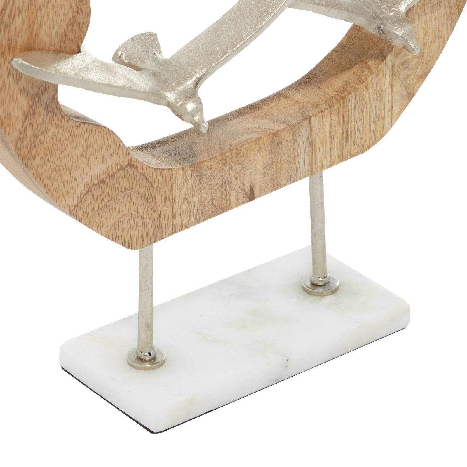 Brown Aluminum Sculpture, Abstract 15" x 12" x 3"