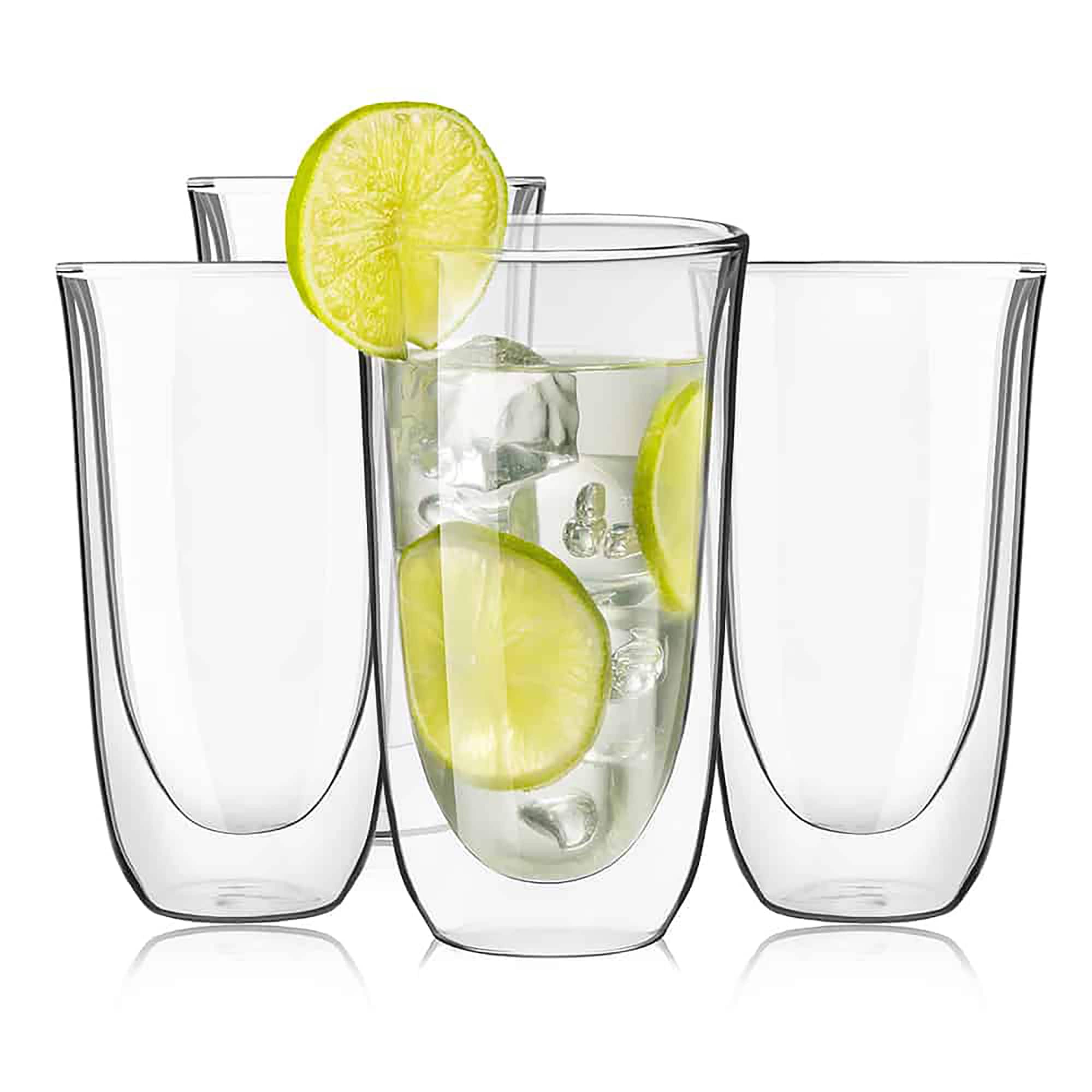 JoyJolt® Spike Double Wall Insulated Glasses, 4ct.