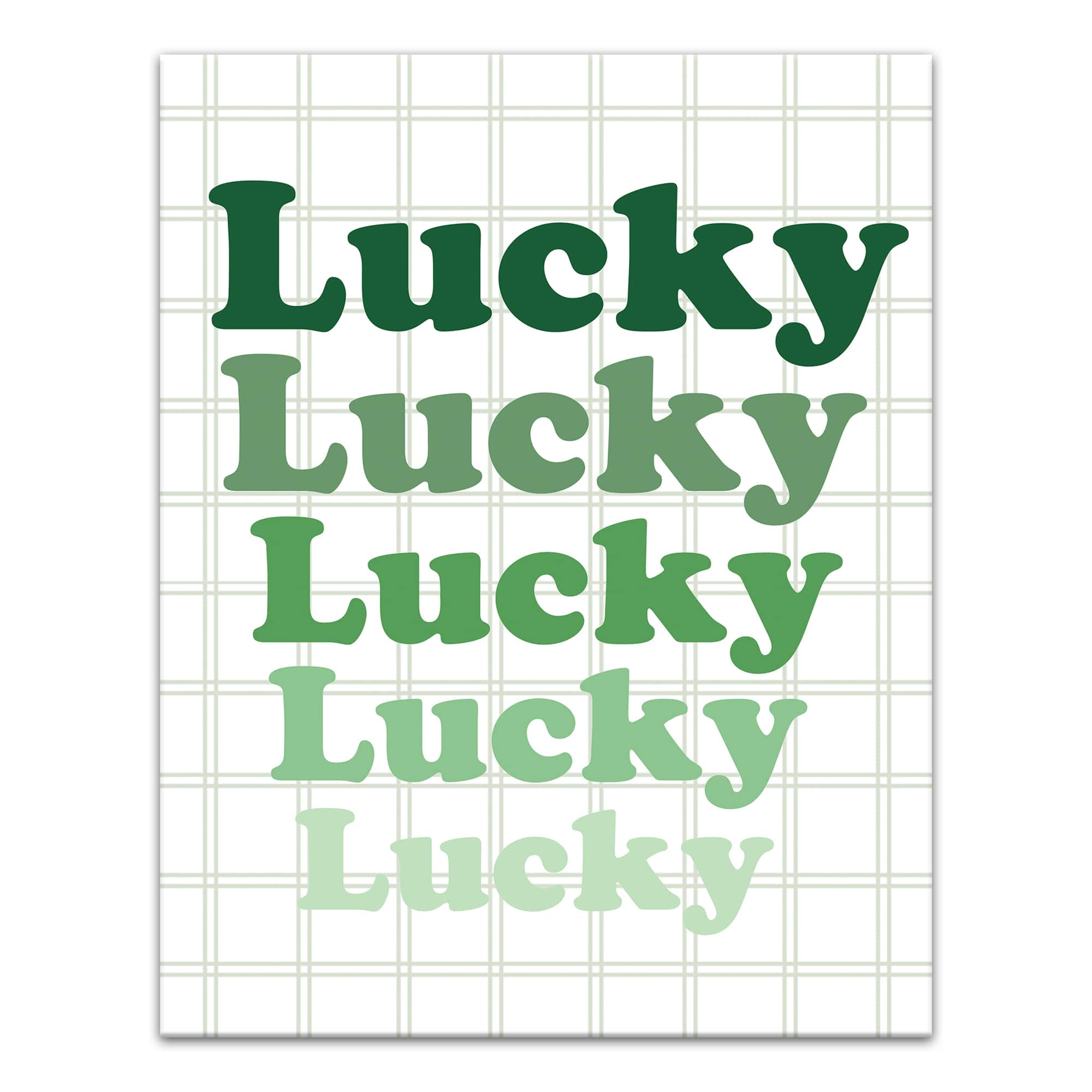 Lucky Stack Canvas Wall Art