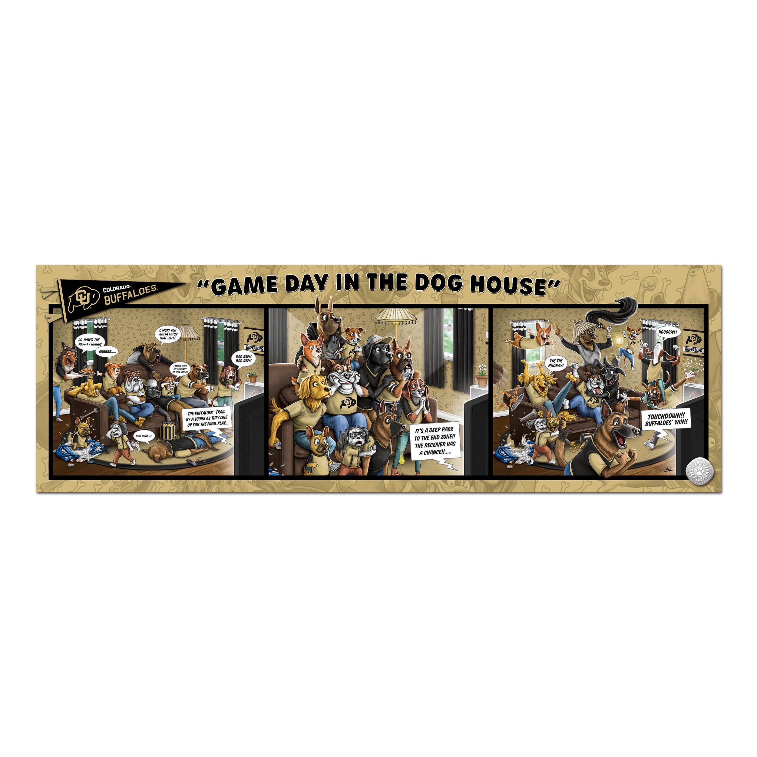 College Game Day in the Dog House 1,000 Piece Puzzle