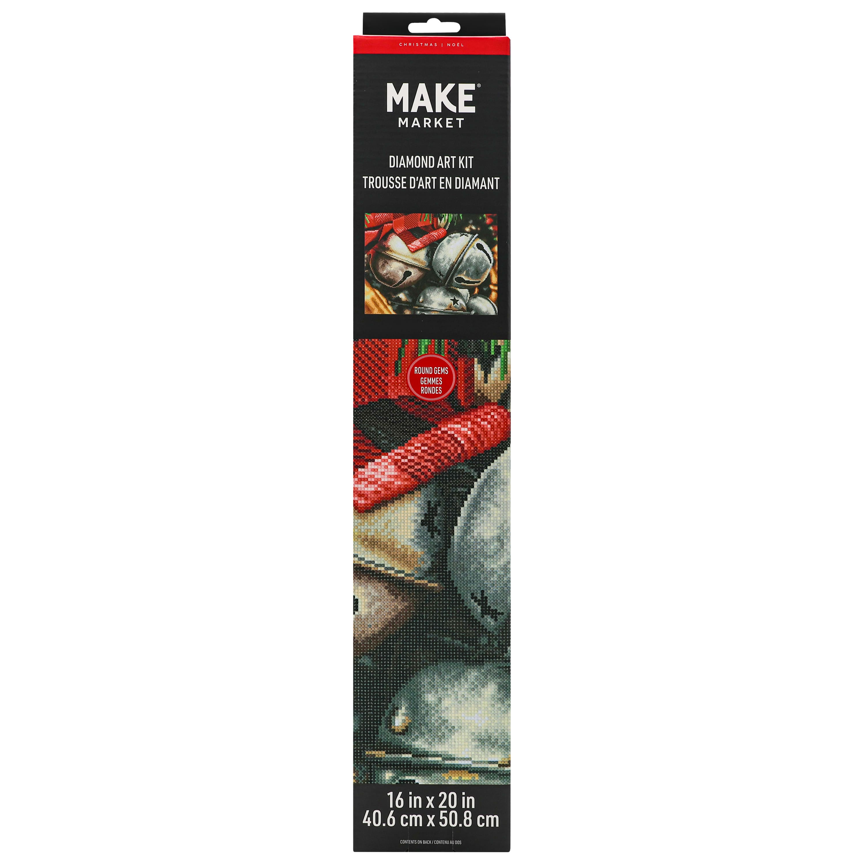 16&#x22; x 20&#x22; Bells Diamond Art Kit by Make Market&#xAE;