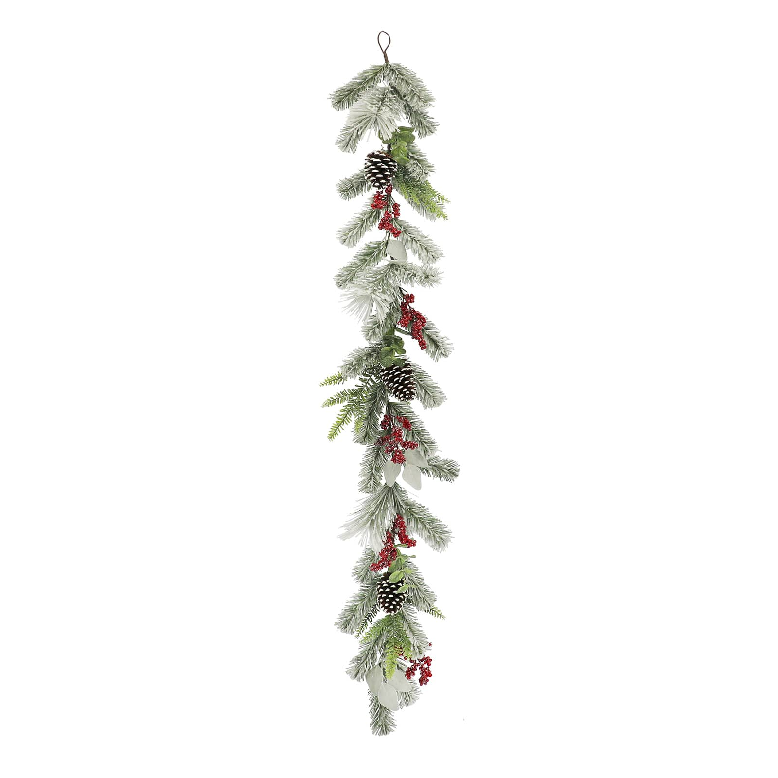 6ft. Snowy Red Berry &#x26; Pine Garland by Ashland&#xAE;