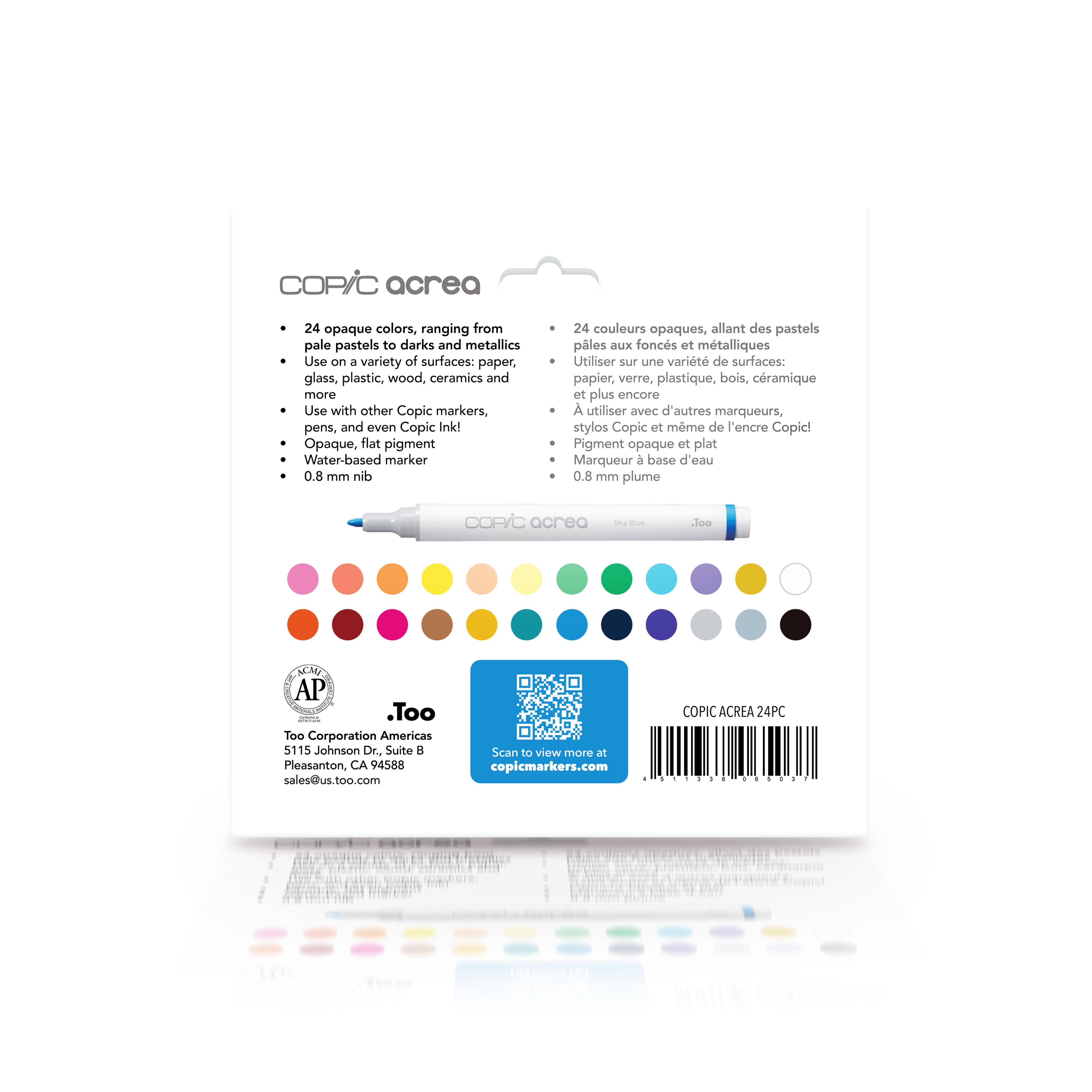 Copic® acrea 24 Colors Marker Set
