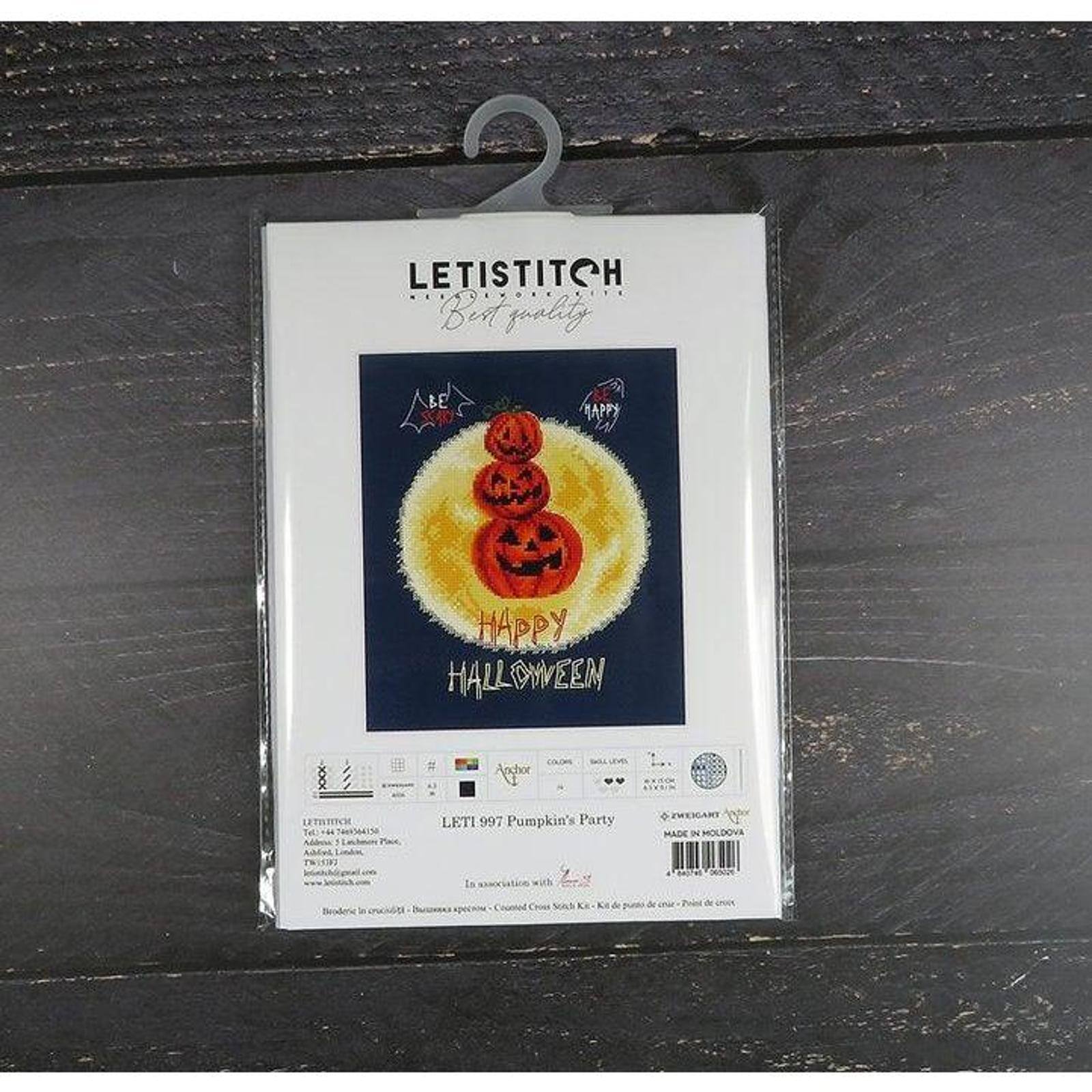 Letistitch Pumpkin's Party Counted Cross Stitch Kit