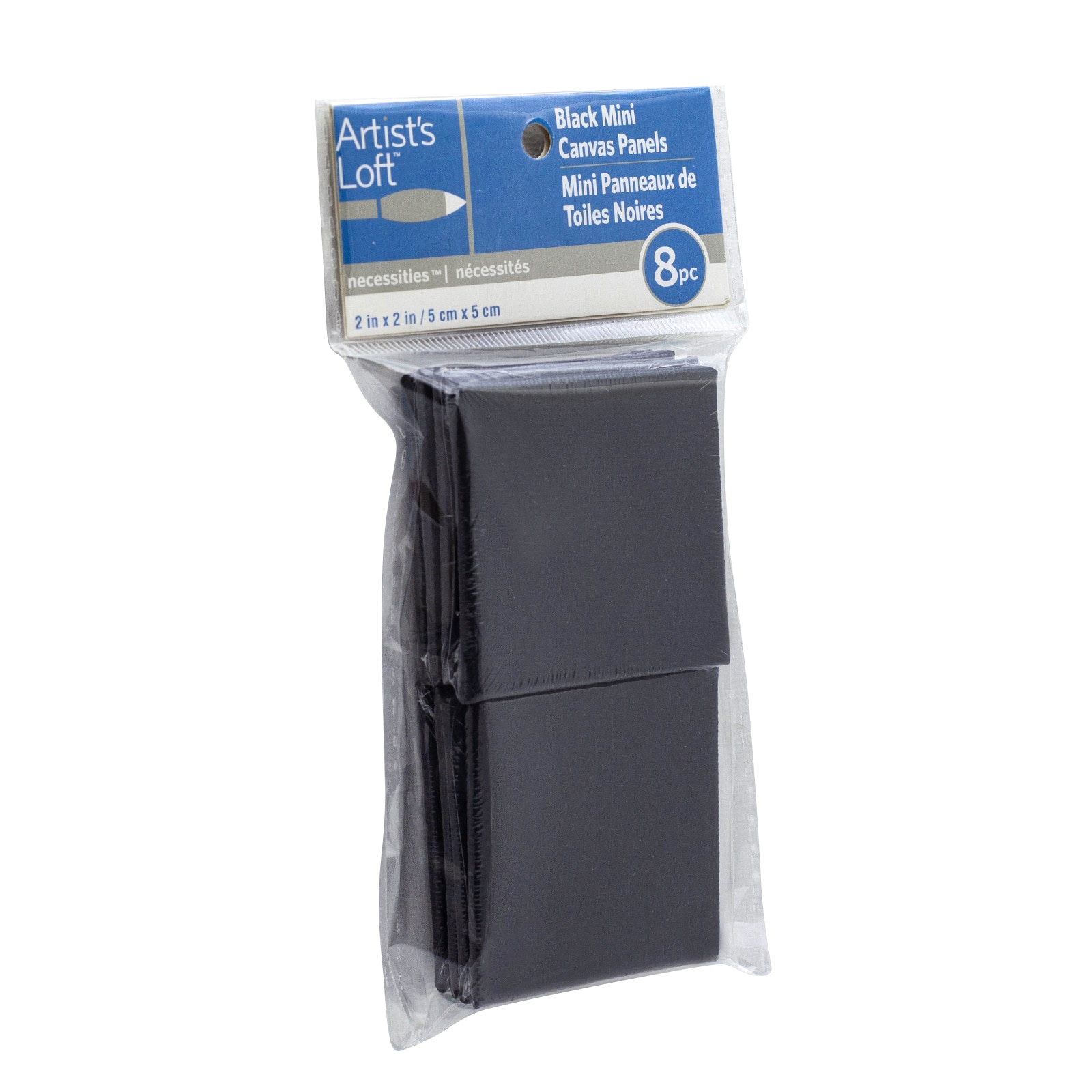 12 Packs: 8 ct. (96 total) 2" x 2" Black Mini Canvas Panels by Artist's Loft™ Necessities™