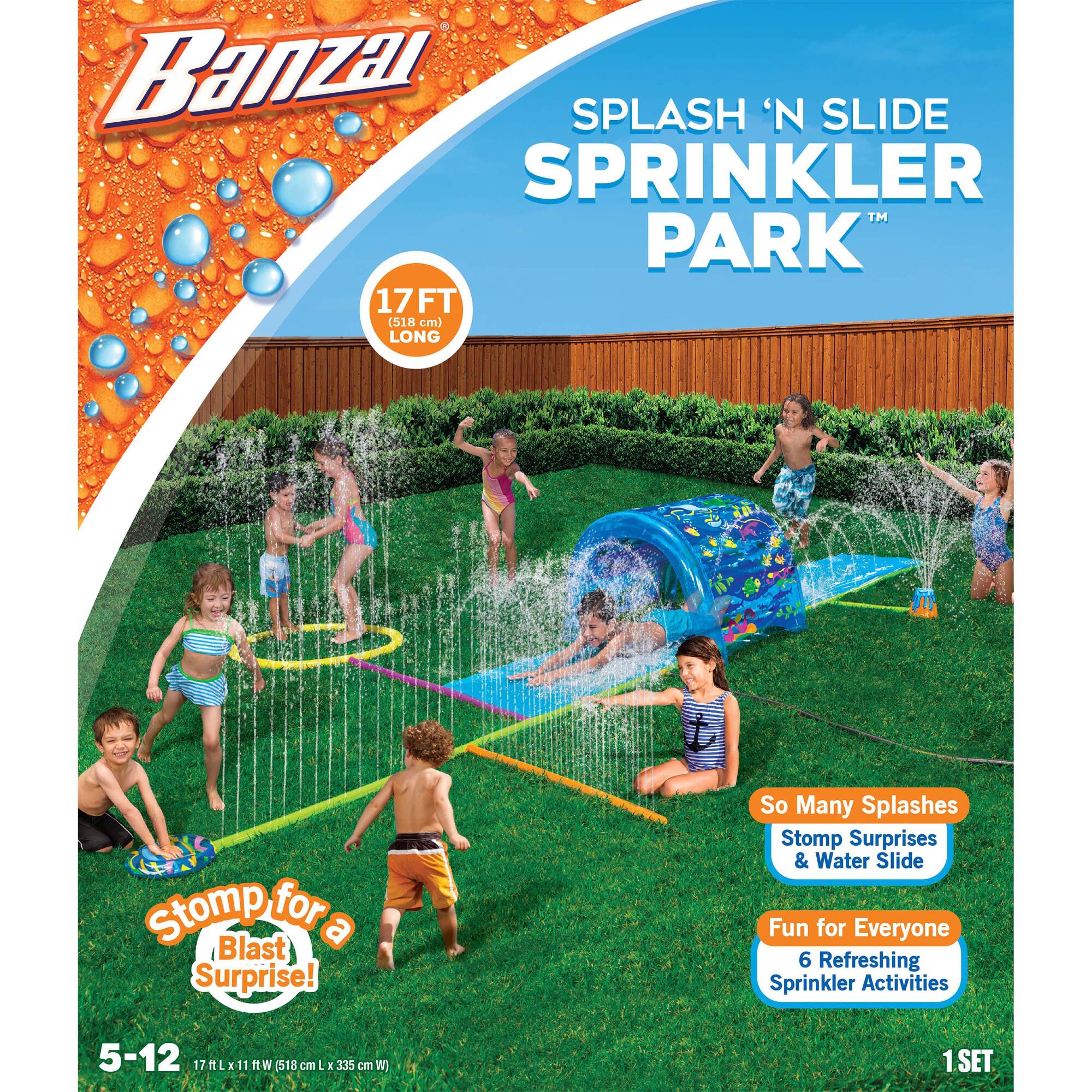 Banzai® 17ft. Splash 'N Slide Sprinkler Park™