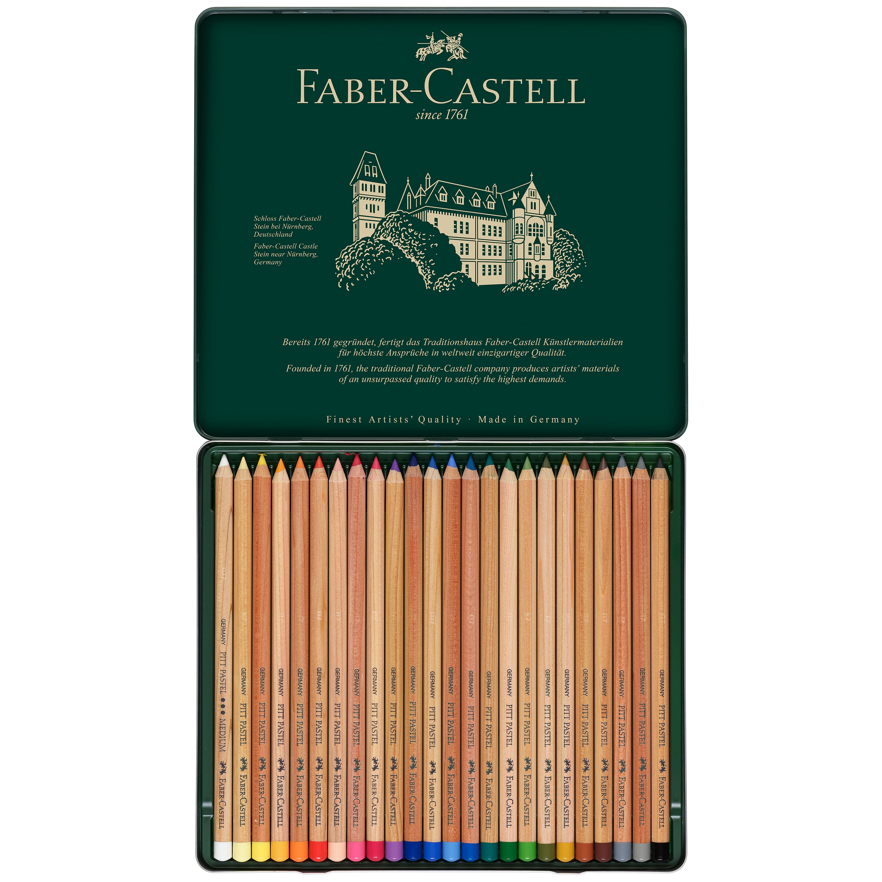 Faber-Castell Pitt 24 Color Pastel Pencil Set
