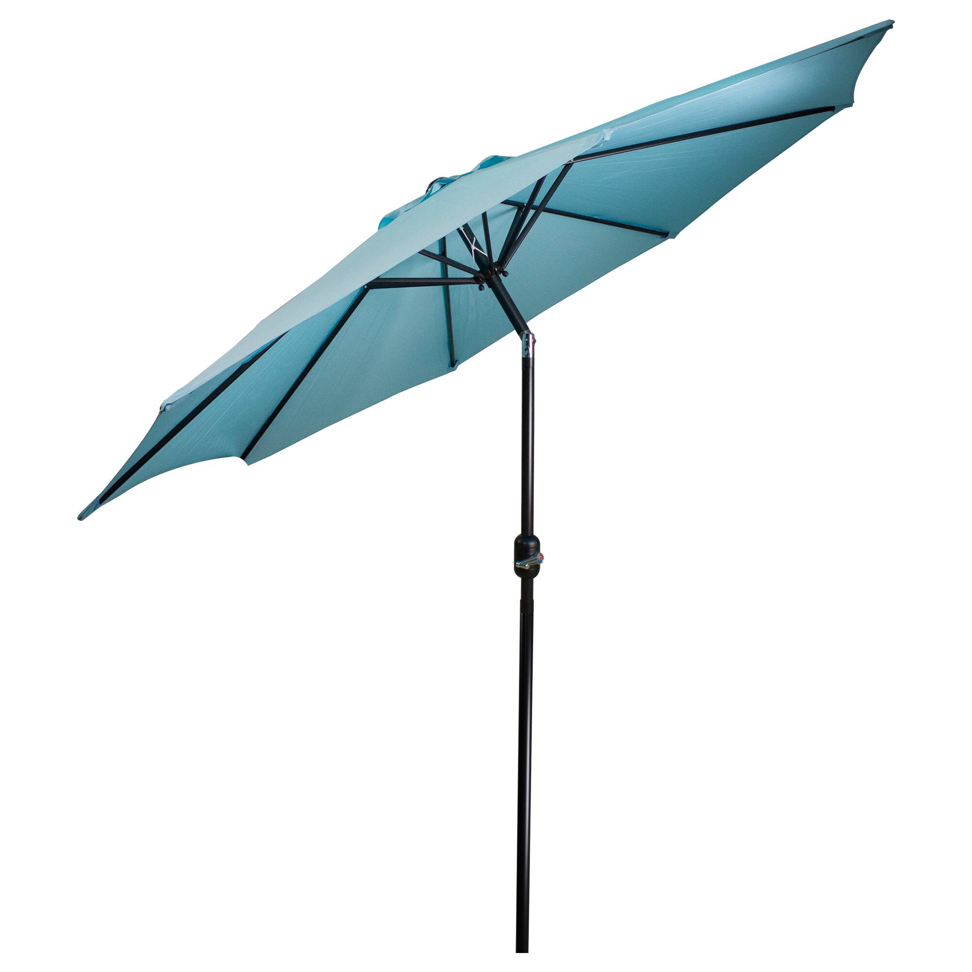 9ft. Outdoor Patio Market Umbrella with Hand Crank &#x26; Tilt