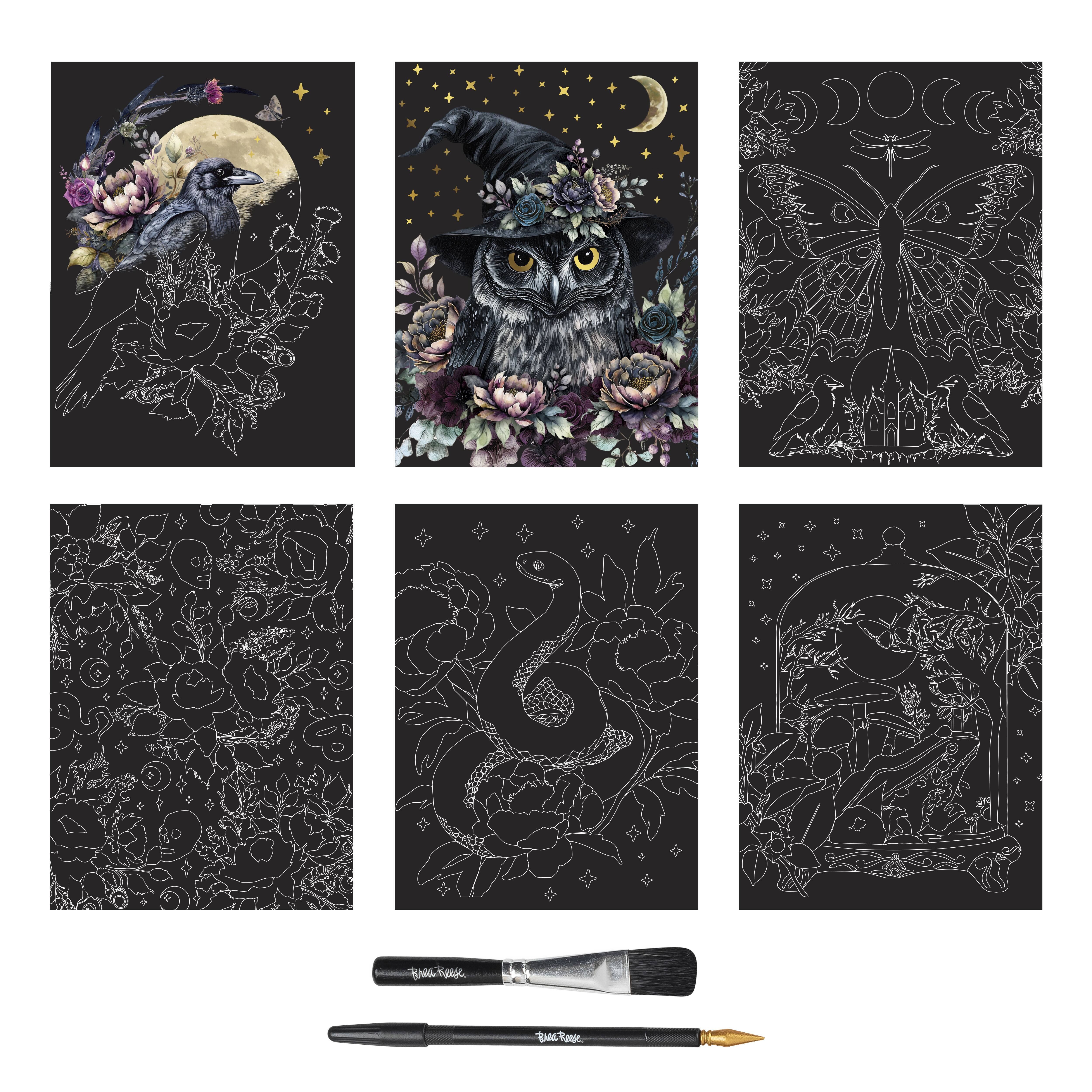 Brea Reese™ 9" x 12" Erie Night Scratch Art Paper Pad