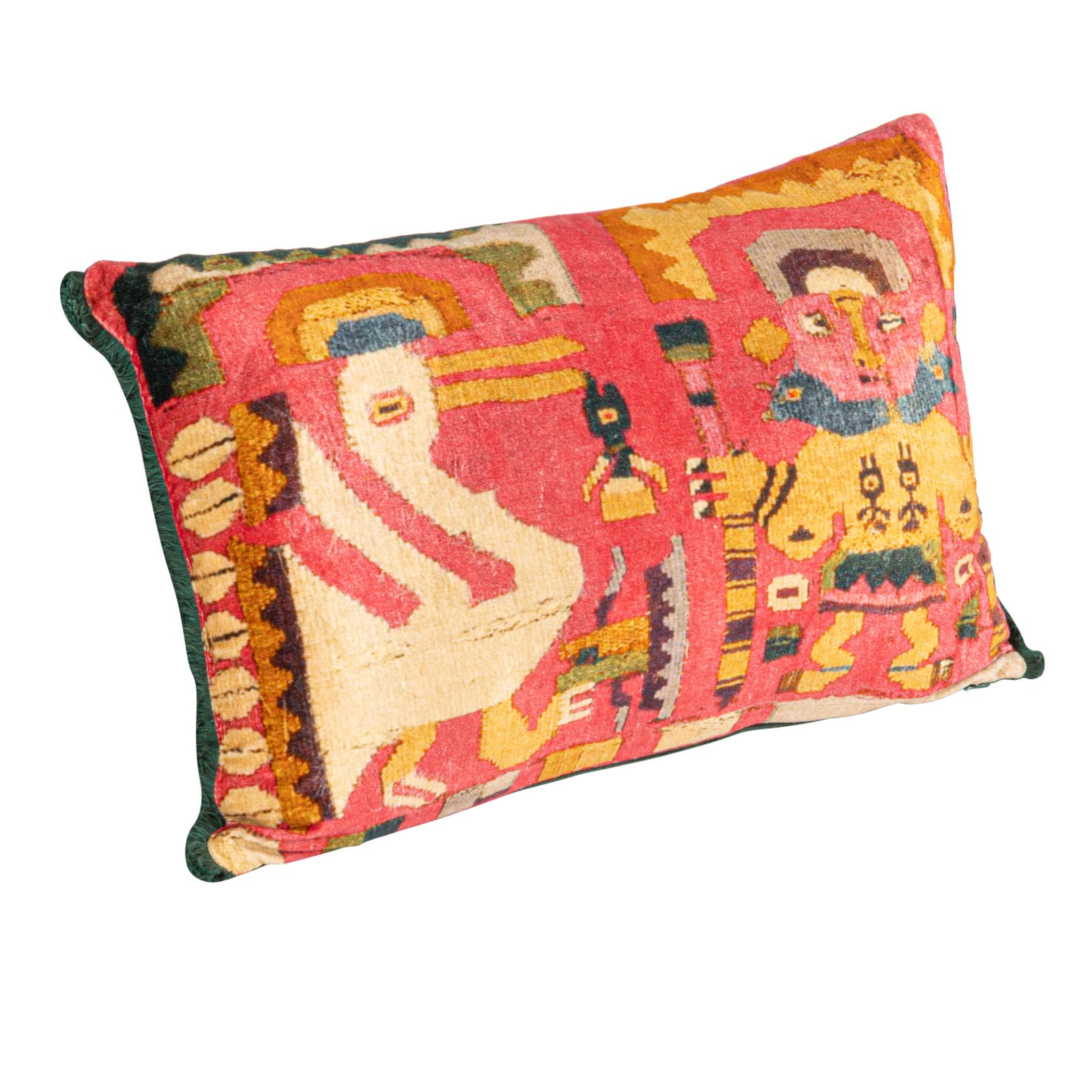 Hello Honey&#xAE; 20&#x22; x 14&#x22; Vintage Beauty Cotton Velvet Lumbar Pillow