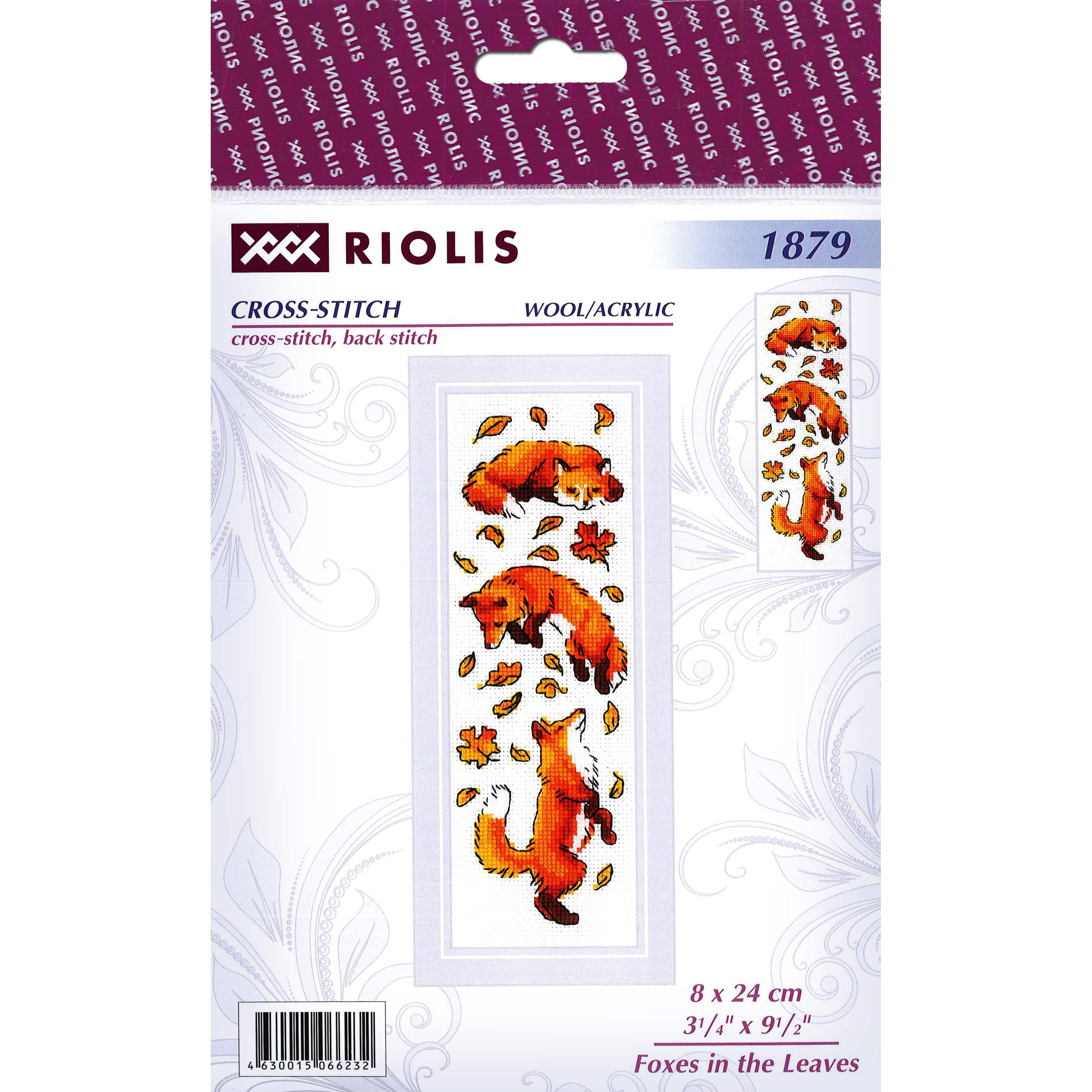 RIOLIS Foxes in the Leaves Cross Stitch Kit - D616088S - Arts and Crafts Buy the RIOLIS Foxes in the Leaves Cross Stitch Ki sku D616088S