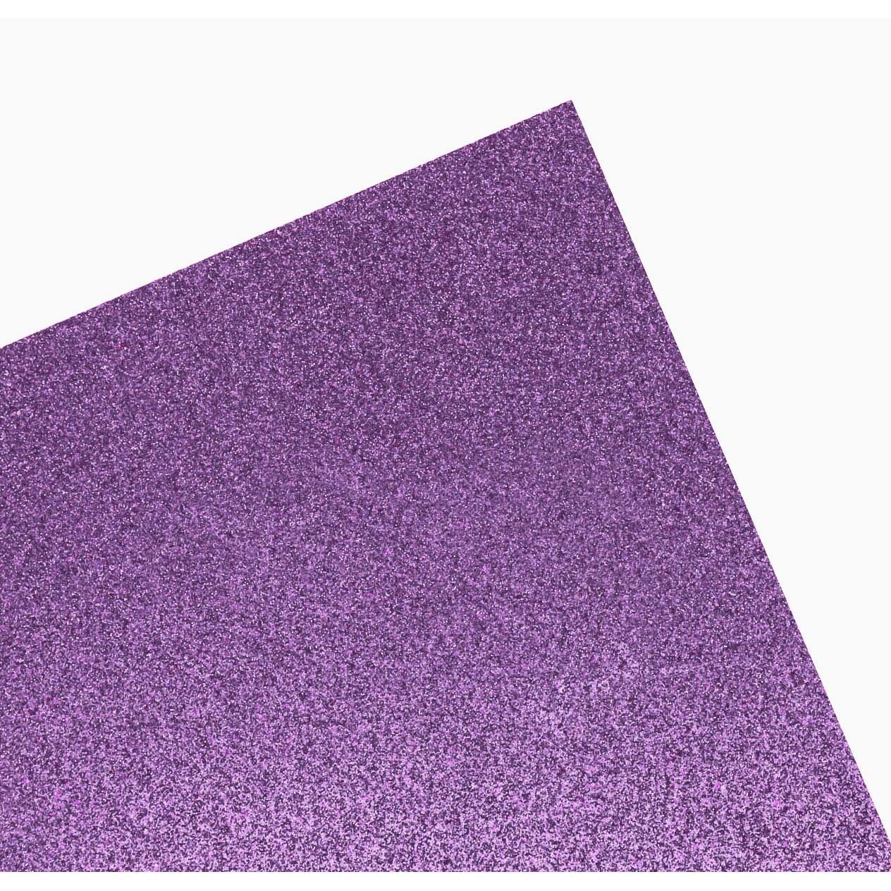 Paper Accents Glitter Cardstock 12x 12 85lb 15pc Purple