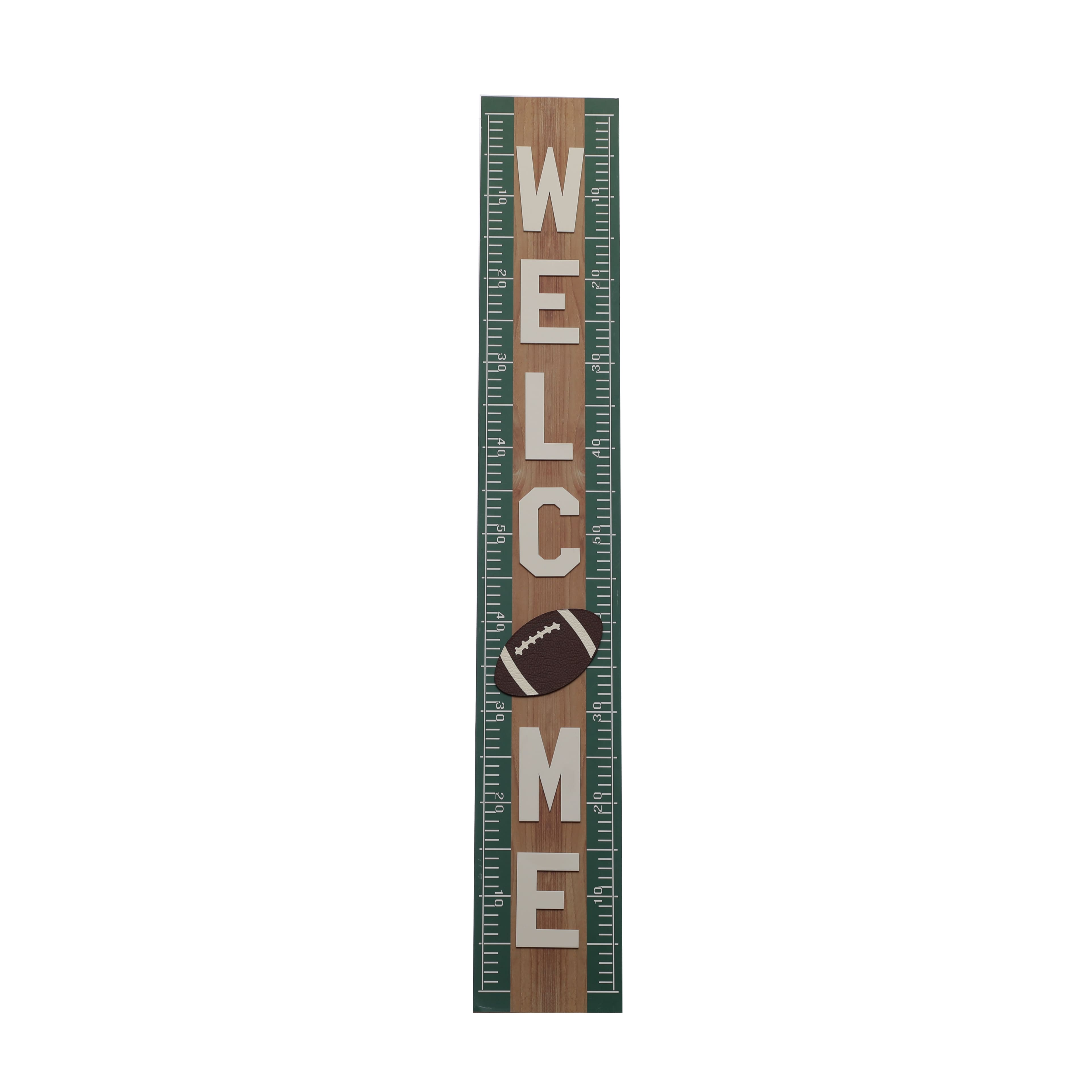 47.5&#x22; Green Welcome Football Door Greeter by Celebrate It&#x2122;