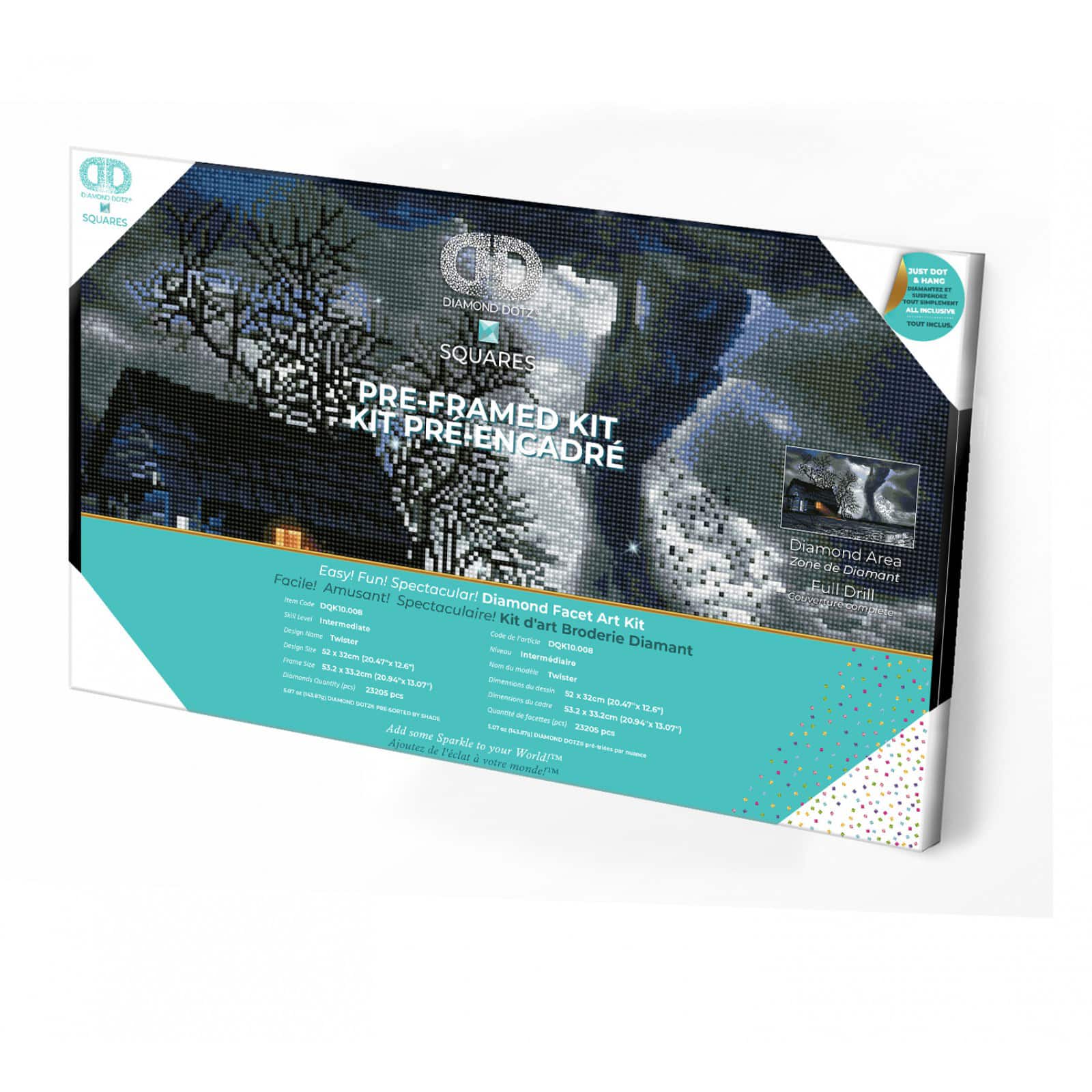 Diamond Dotz® Intermediate Twister Pre-Framed Diamond Painting Kit