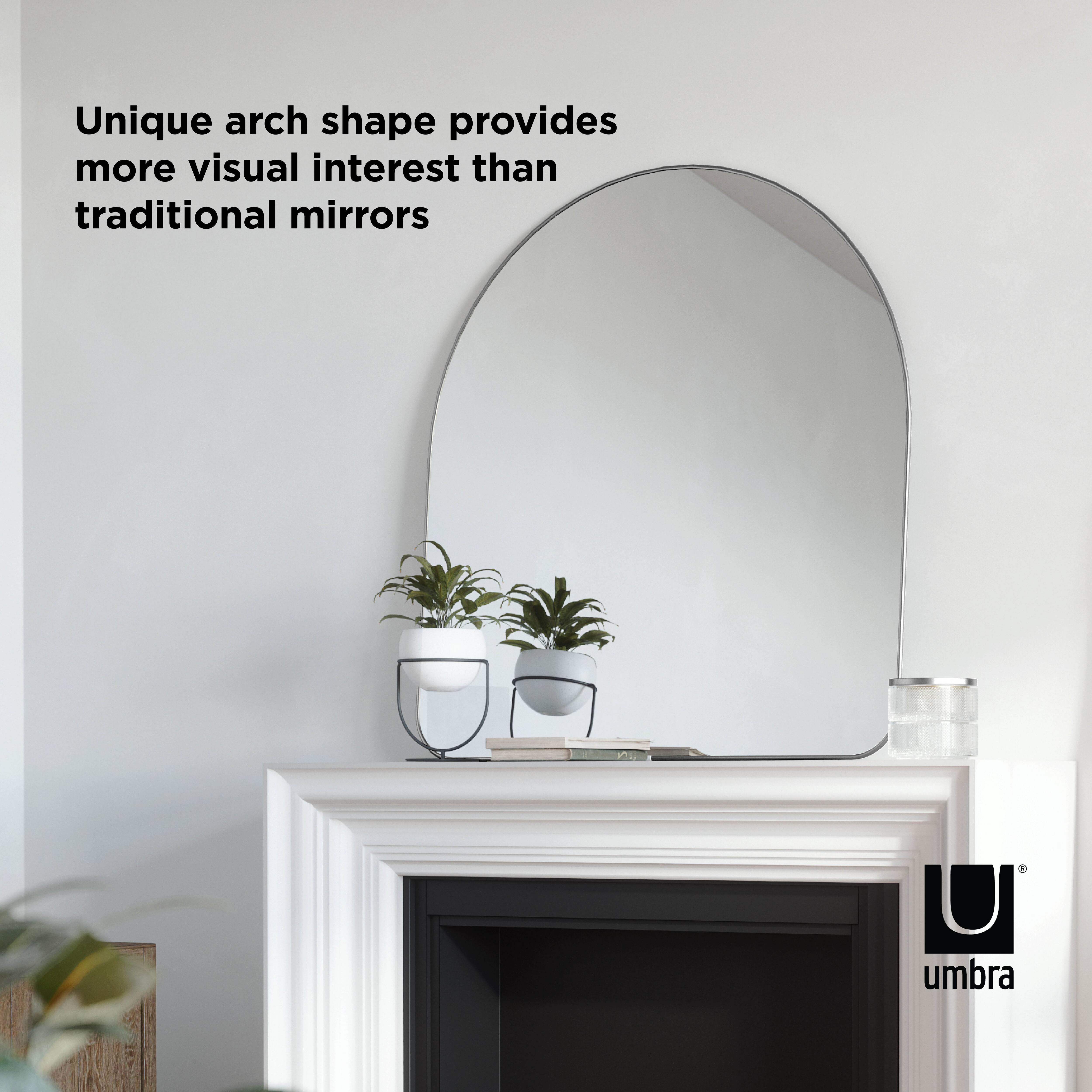 Umbra 36&#x22; Titanium Hubba Arched Mirror