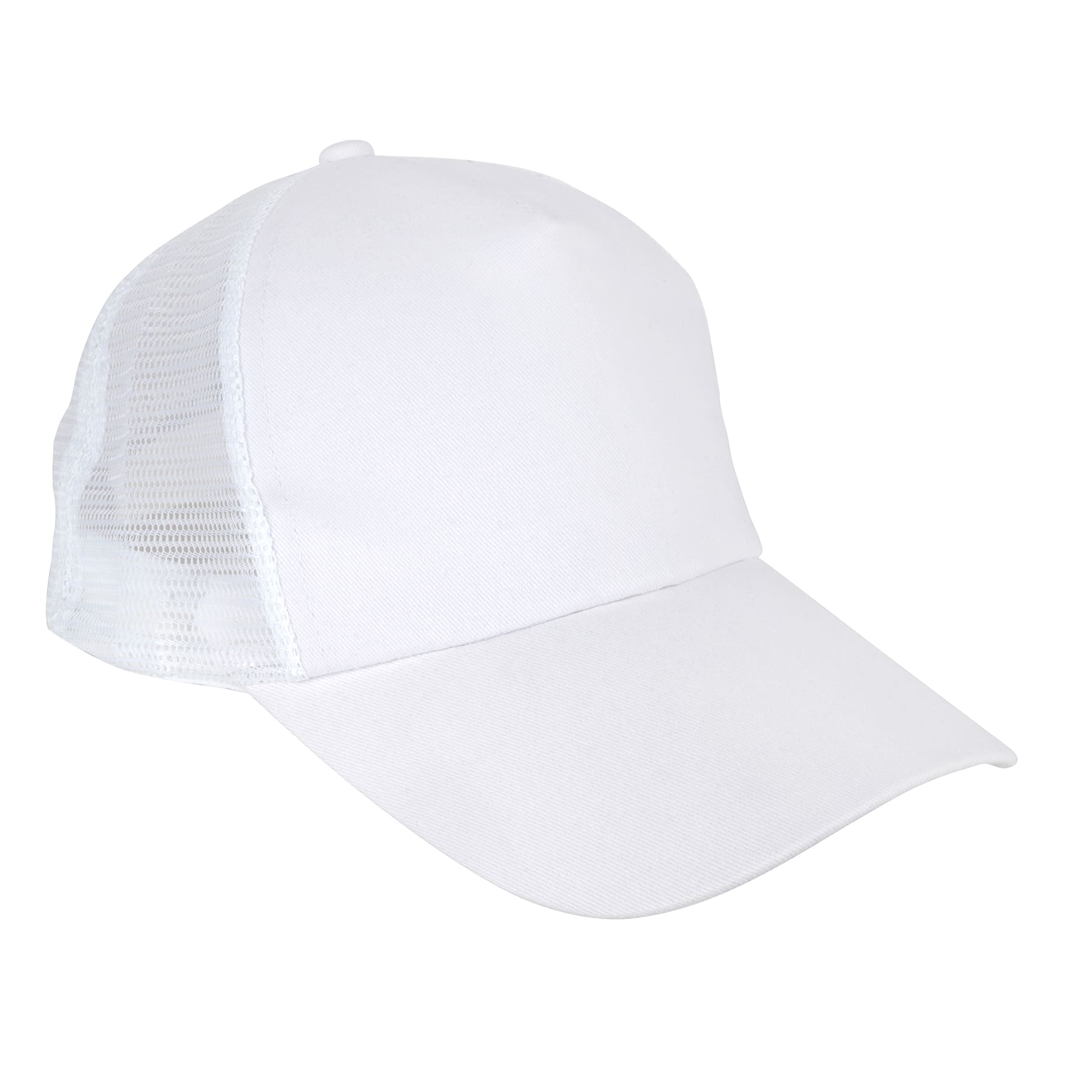 Dalix Solid Blank Trucker Hats Caps (2 for 1 Deal) White