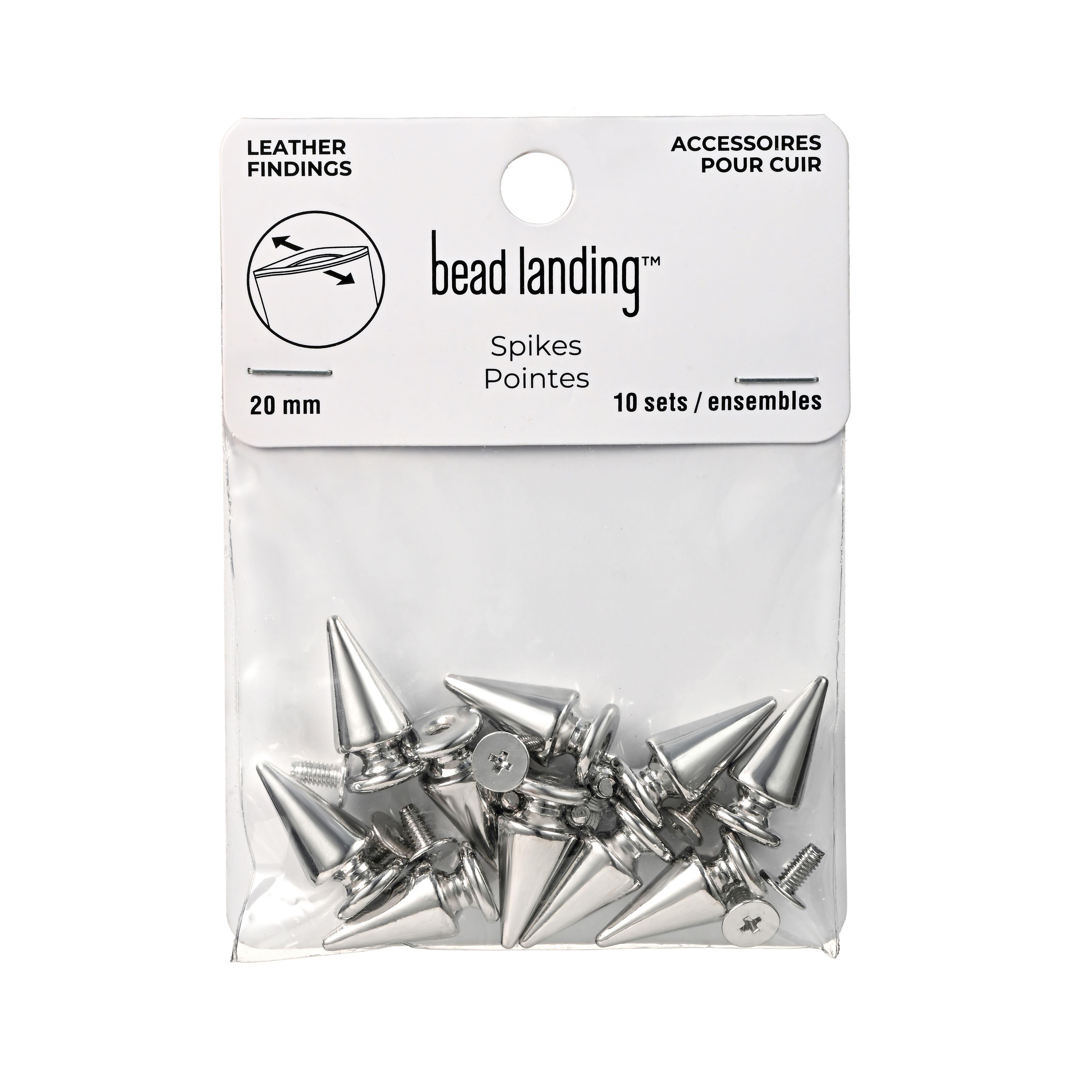 20mm Rhodium Spikes, 10ct. by Bead Landing™