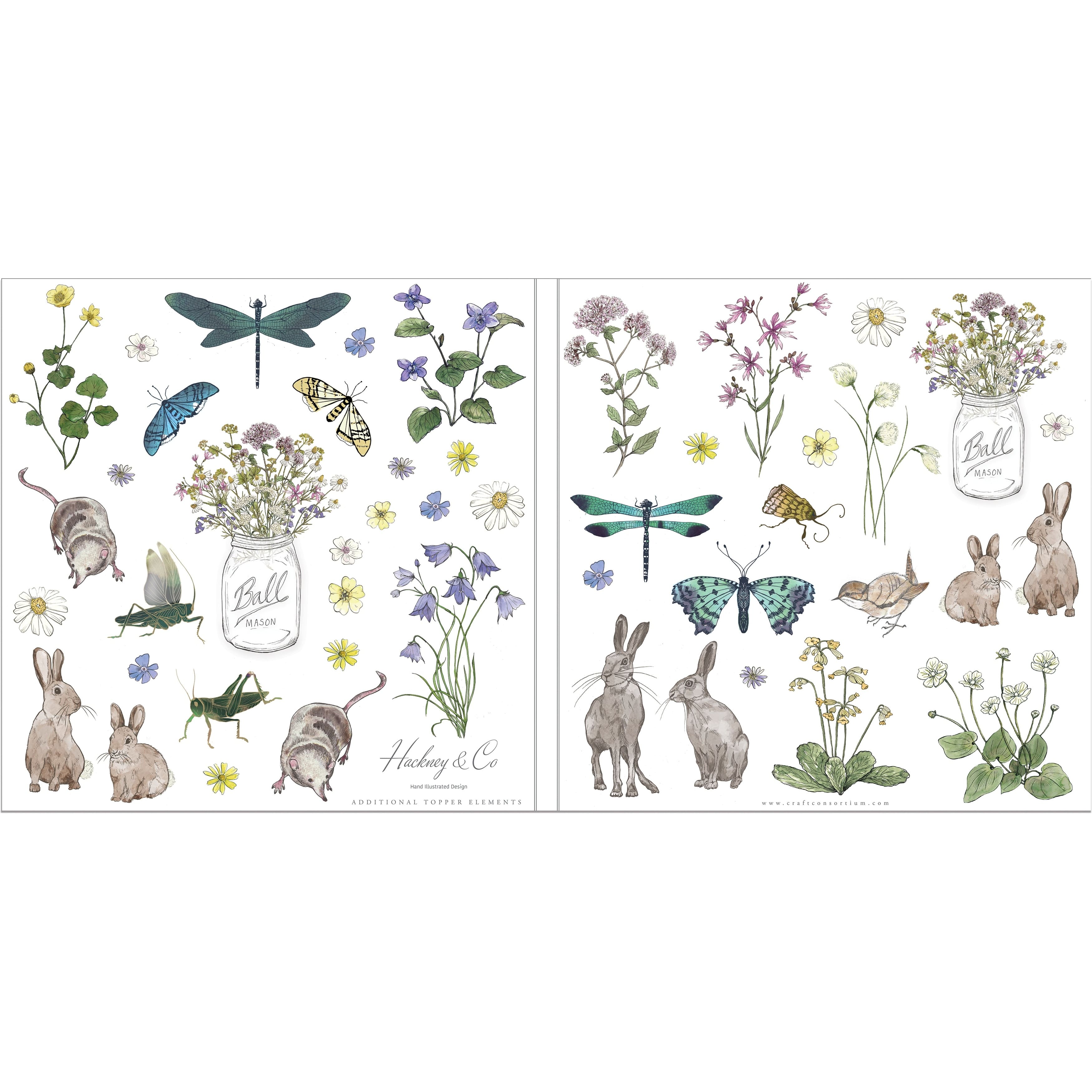 Craft Consortium Double-Sided Paper Pad 12&#x22; x 12&#x22; 40 ct. Wildflower Meadow