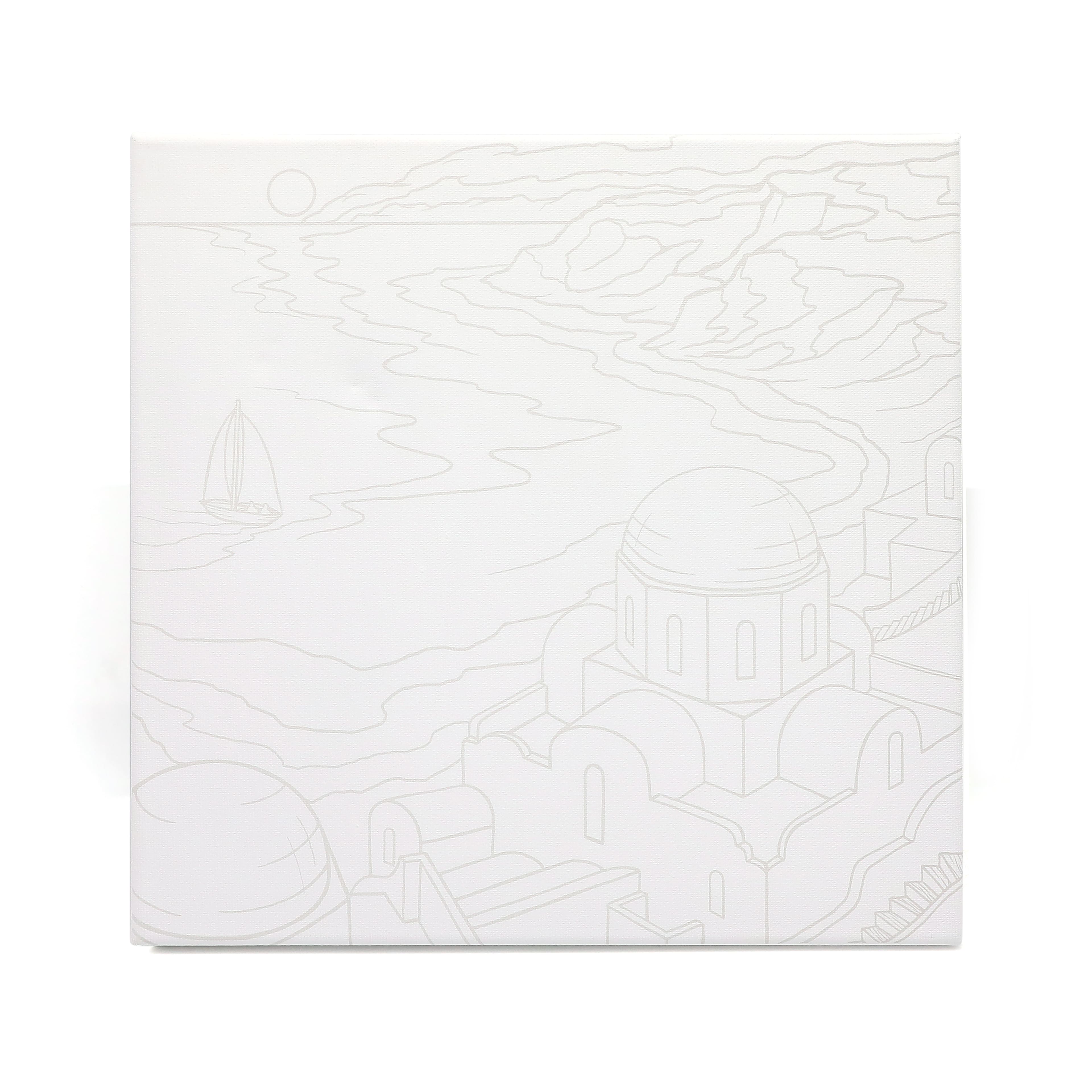 12&#x22; x 12&#x22; Santorini Canvas Painting Kit by Artist&#x27;s Loft&#xAE;