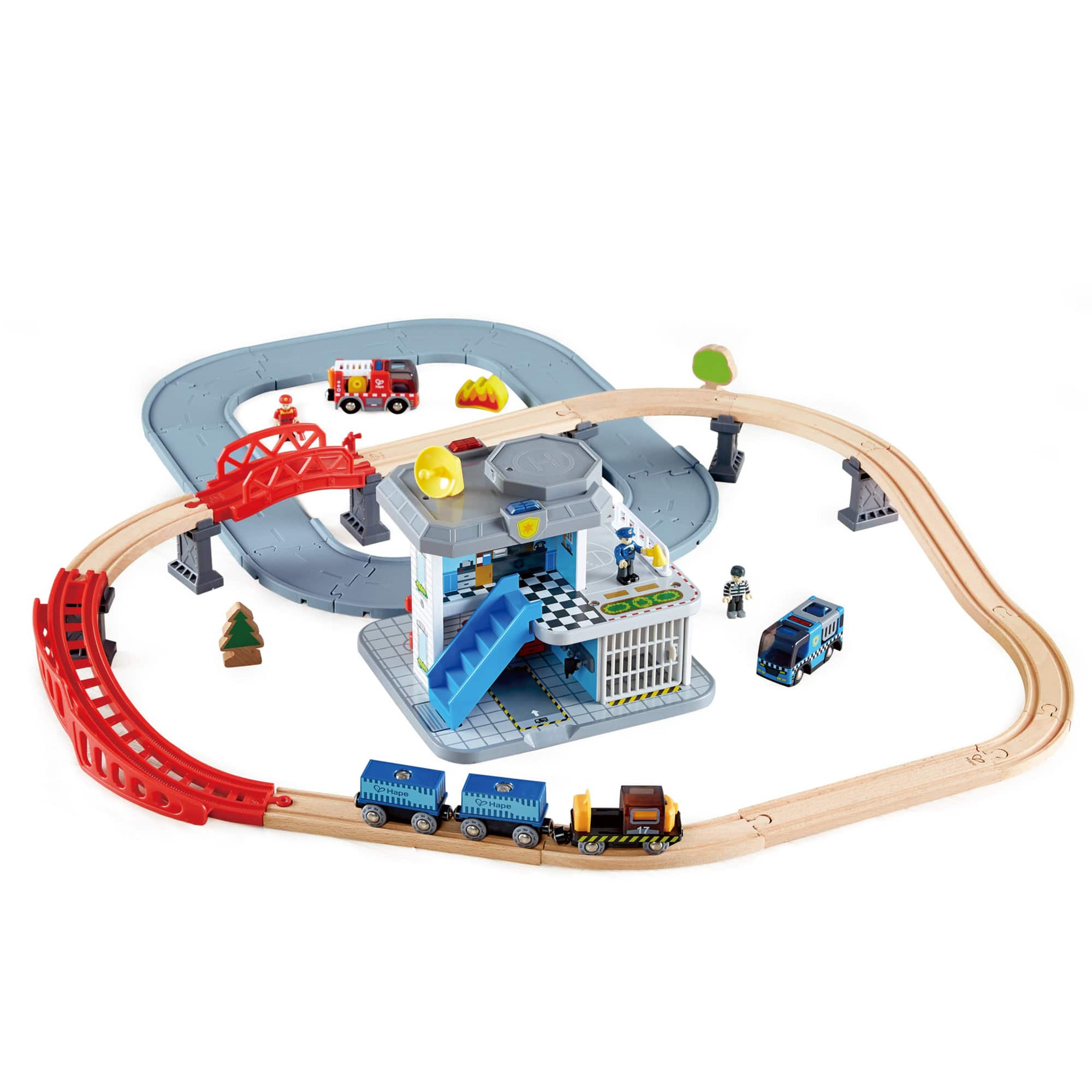 Hape wooden fire station online