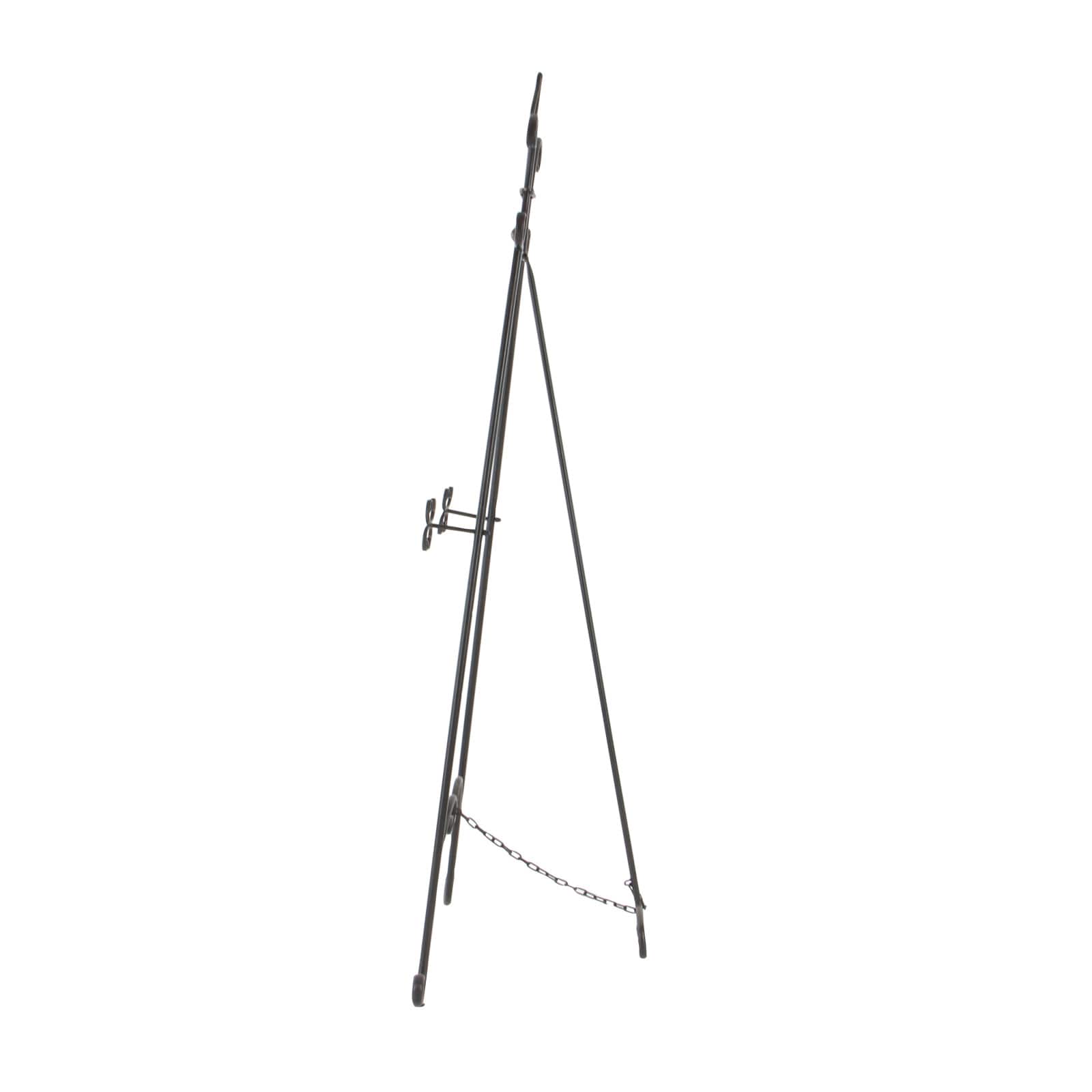 66'' Black Iron Traditional Easel
