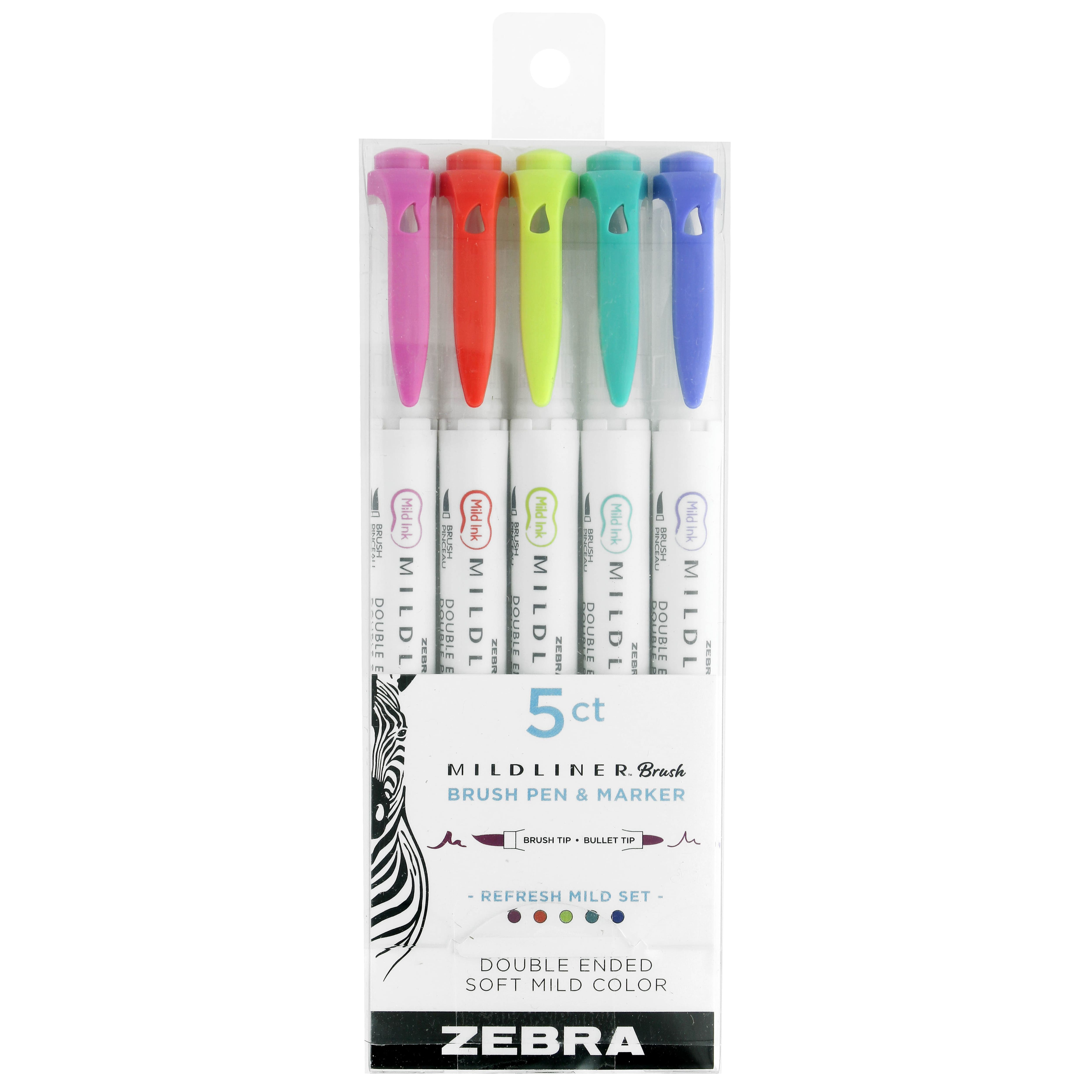 Zebra Mildliner Double Ended Brush Pen Sets