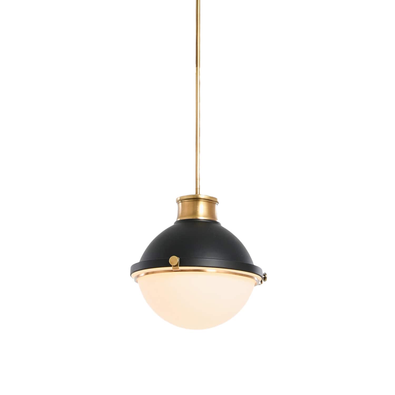Robert Stevenson Lighting Cameron Two-Tone Metal &#x26; Frosted Glass Ceiling Light