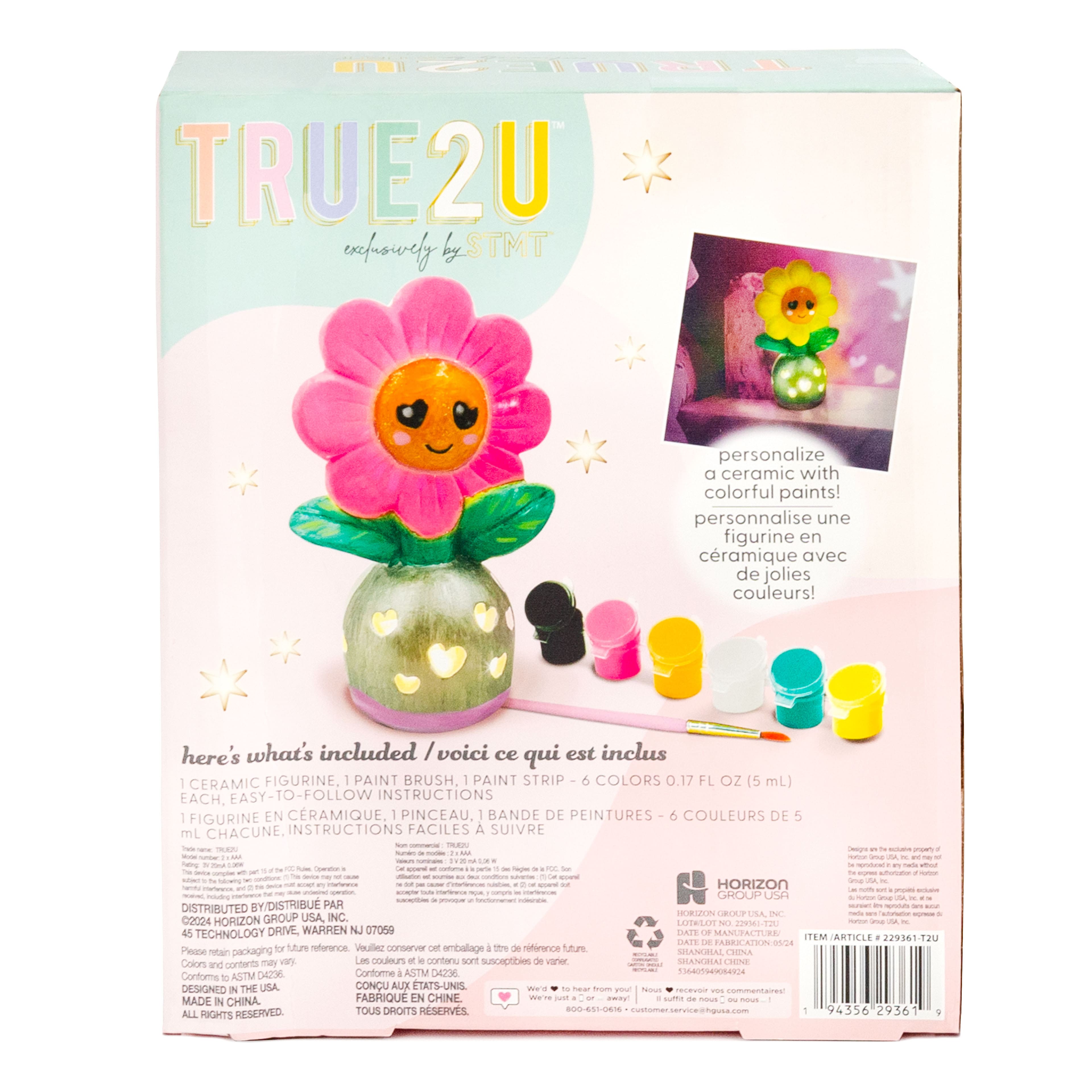 STMT&#x2122; True2U&#x2122; Paint Your Own Light-Up Flower D&#xE9;cor