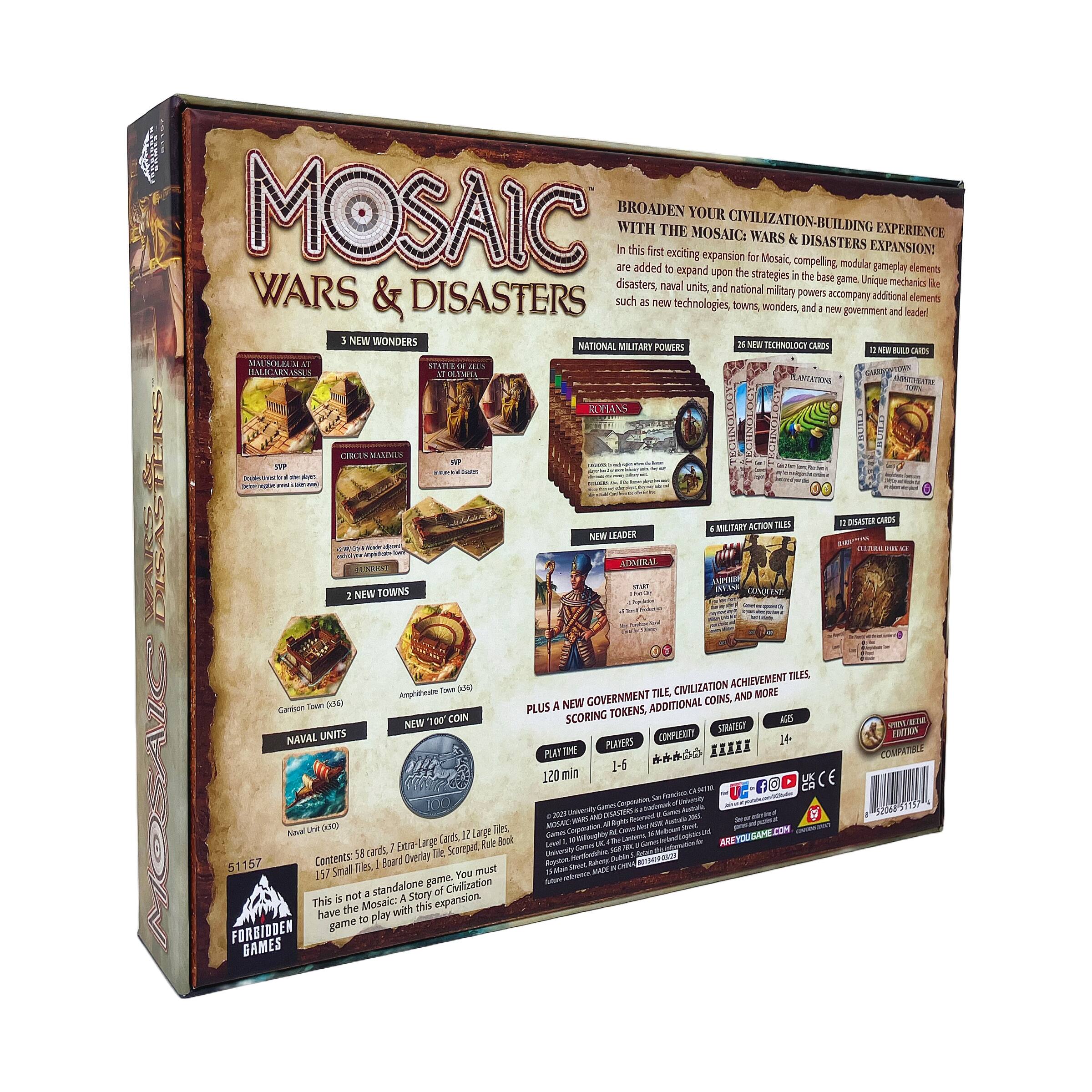 Mosaic: Wars &#x26; Disasters Expansion - Sphinx/Retail Edition