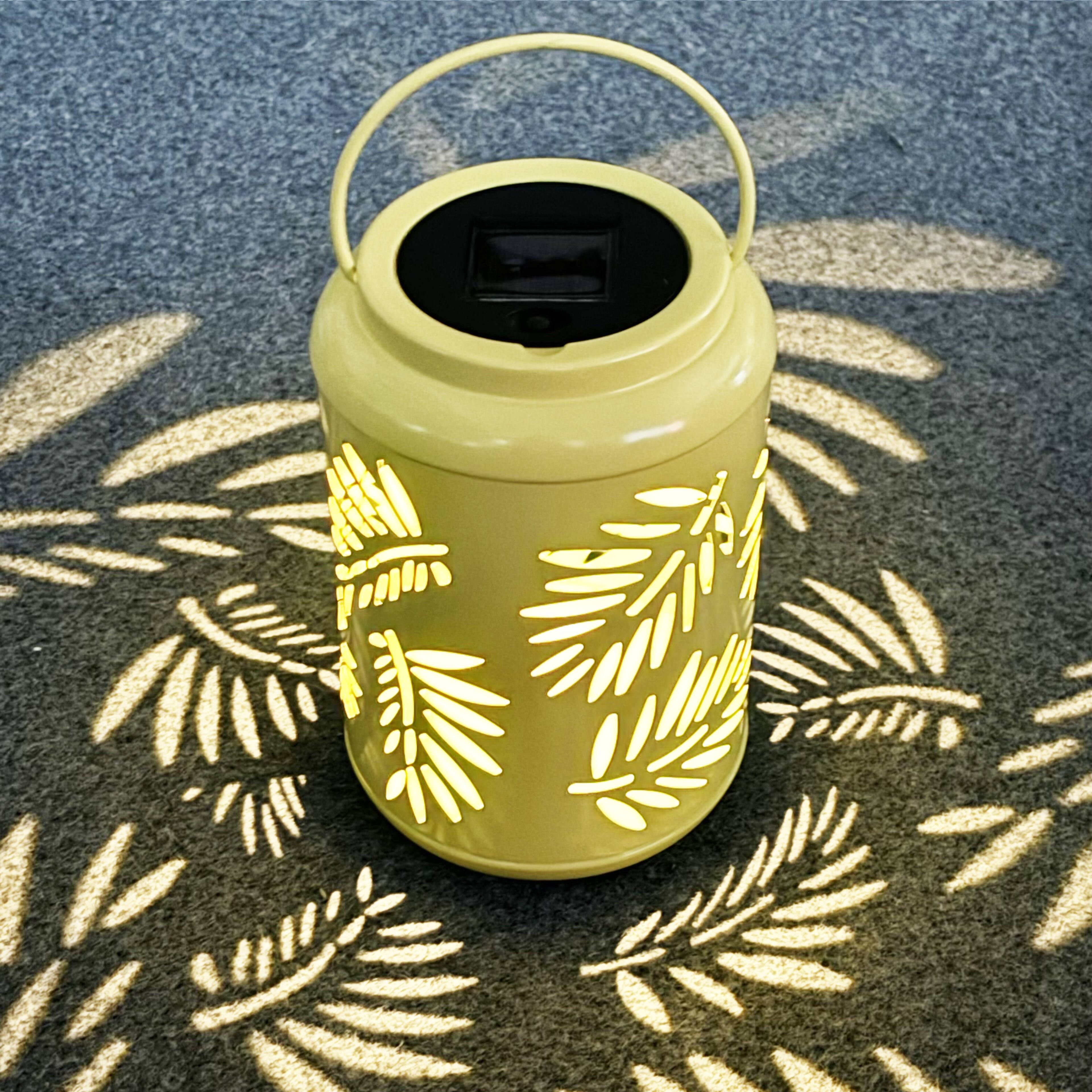 8.25" Indoor/Outdoor Metal Solar Lantern by Ashland®