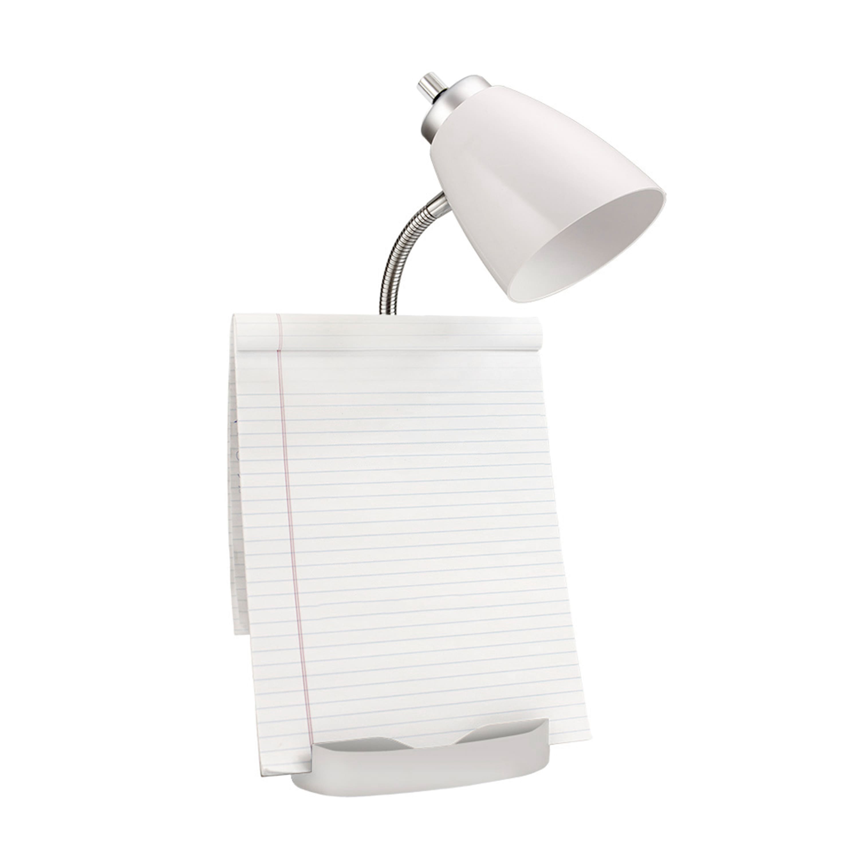 LimeLights 18.5&#x22; Gooseneck Desk Lamp with Tablet Stand and Charging Outlet
