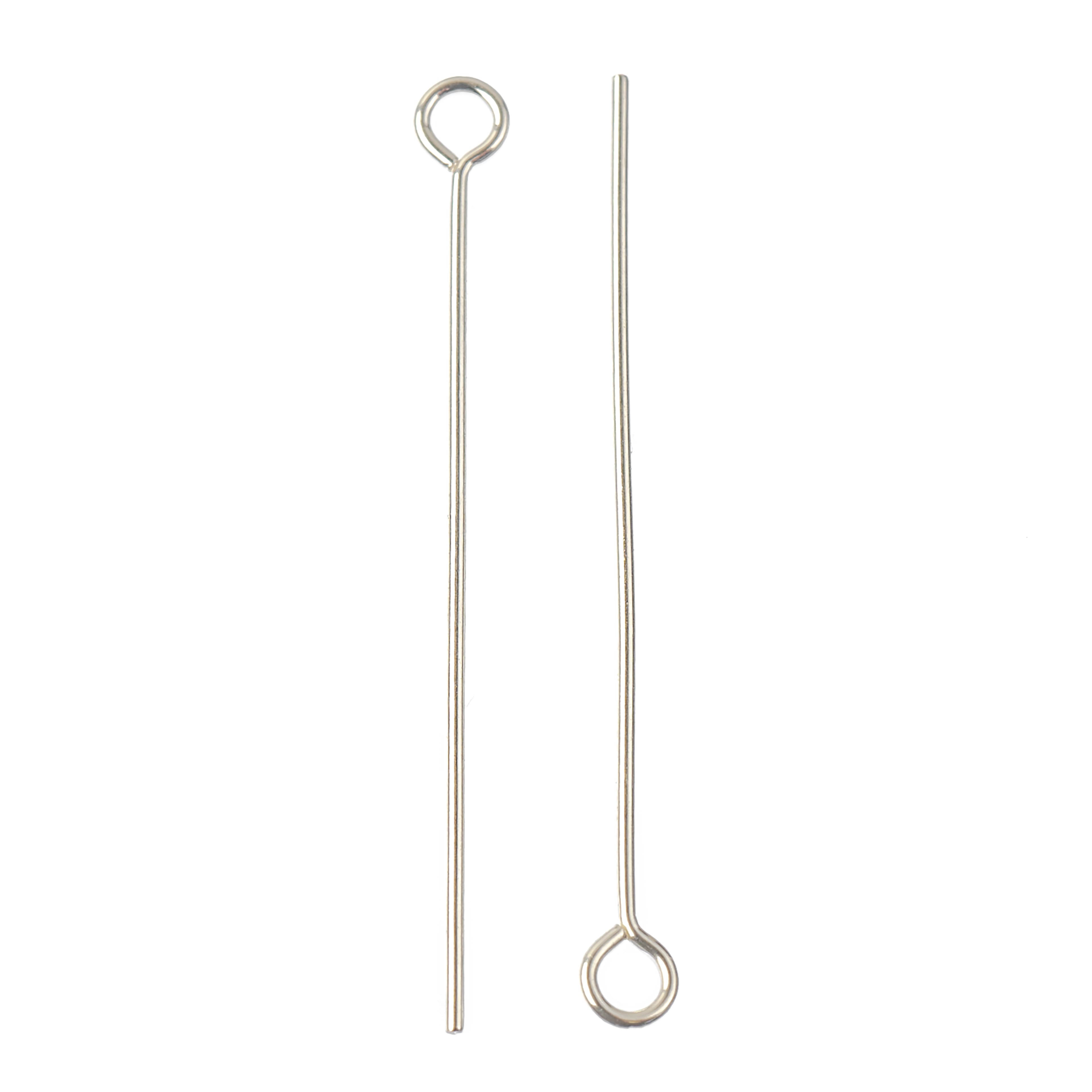 12 Packs: 28 ct. (336 total) 1.5" Sterling Silver Eye Pins by Bead Landing™