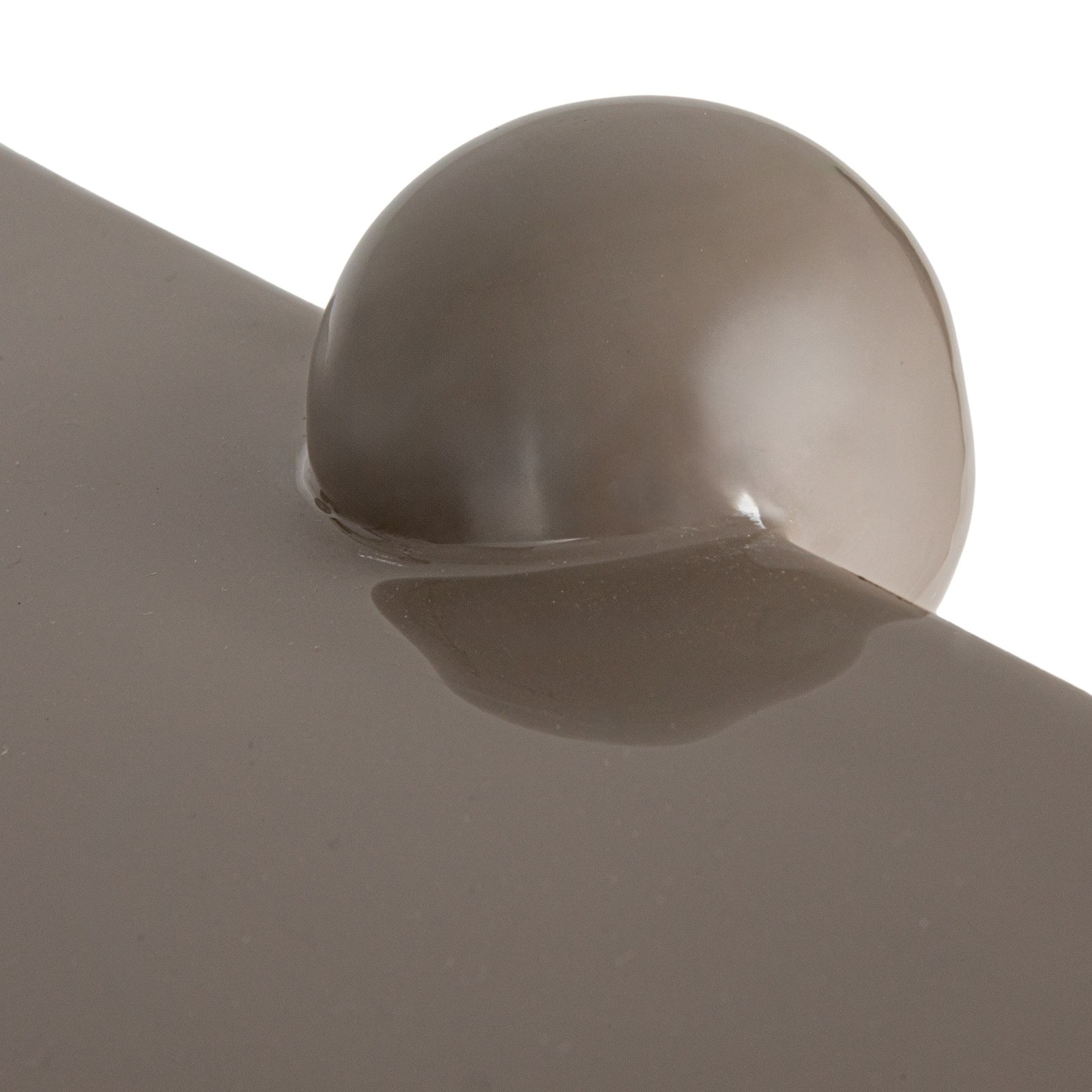 Hello Honey® 17.5" Gray Elegance Enamel Metal Tray with Ball Feet