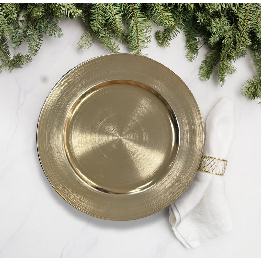 Champagne Charger Plate by Celebrate It&#x2122;