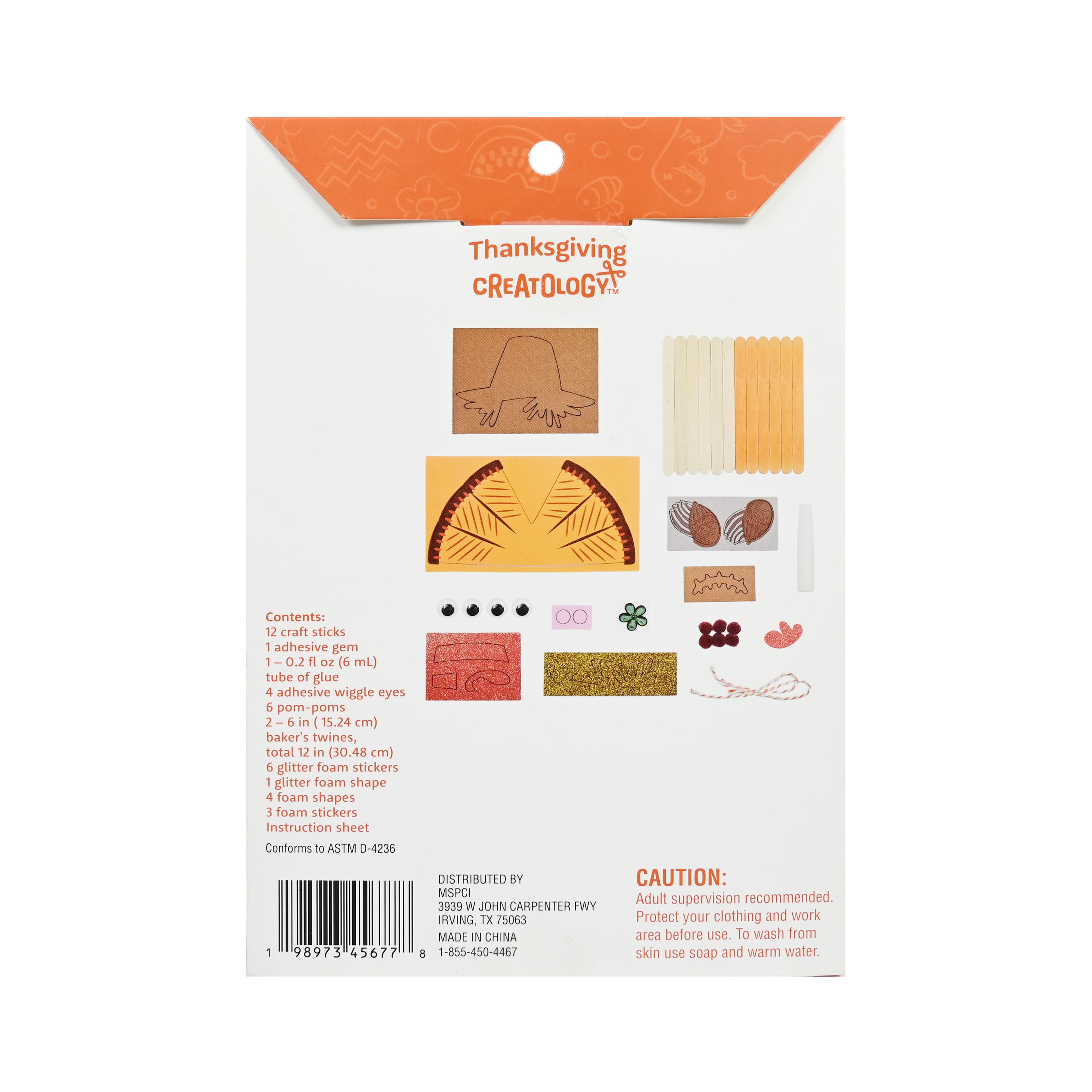 Thanksgiving Character Craft Stick Kit by Creatology&#x2122;