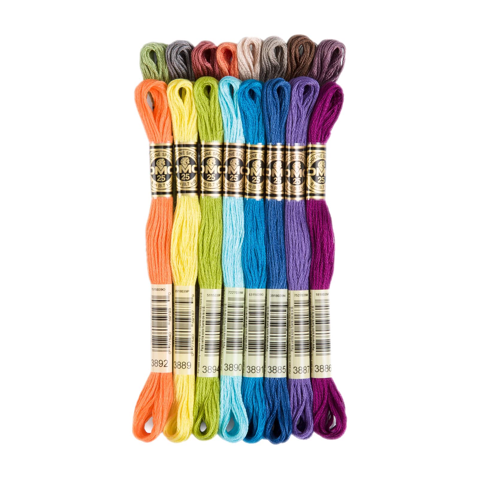 DMC Embroidery Floss Pack 8.7yd 16-pkg-new Colors