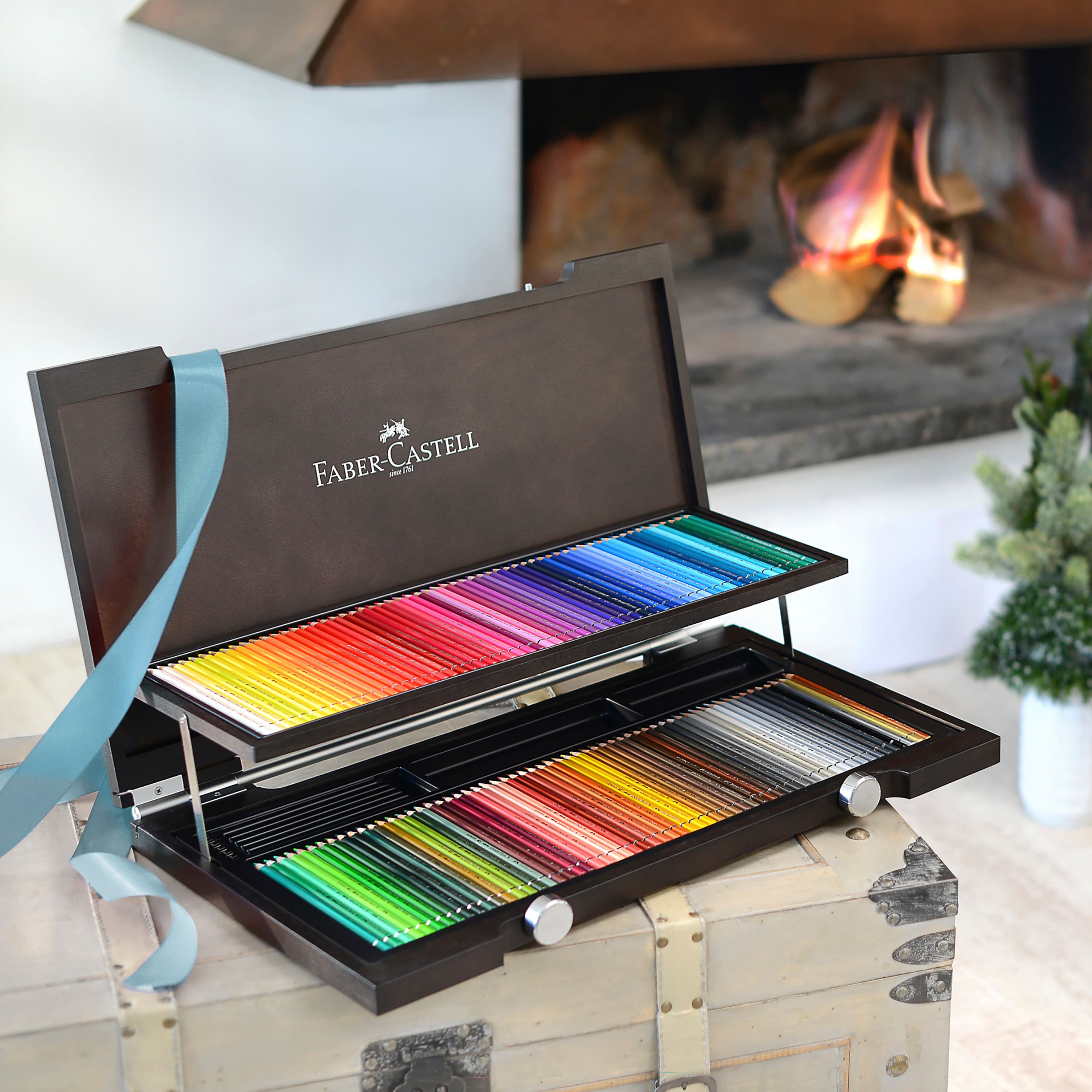 Faber-Castell Albrecht Durer 120 Color Watercolor Pencil Set in Wood Case