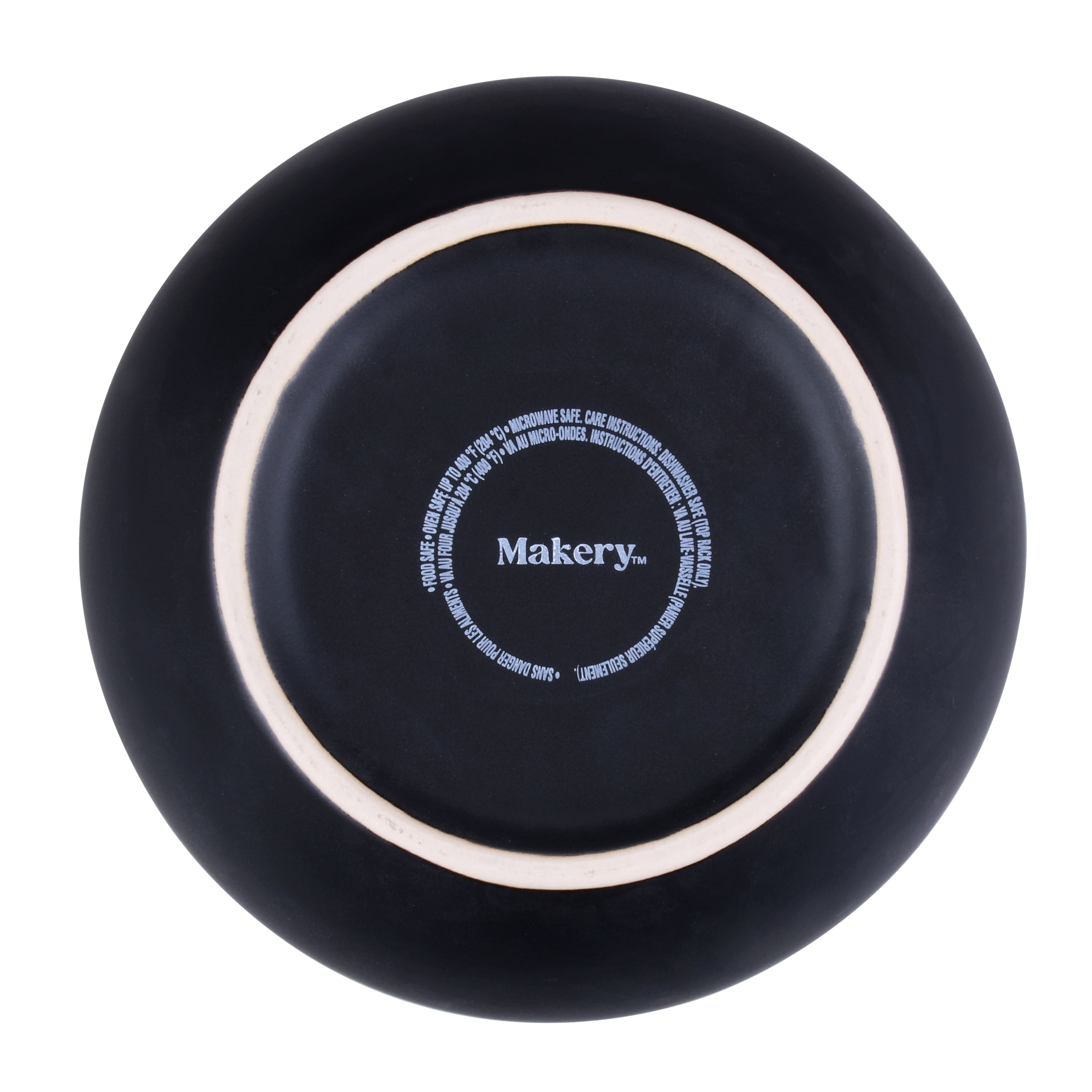 6.25&#x22; Black Ceramic Cauldron by Makery&#x2122;