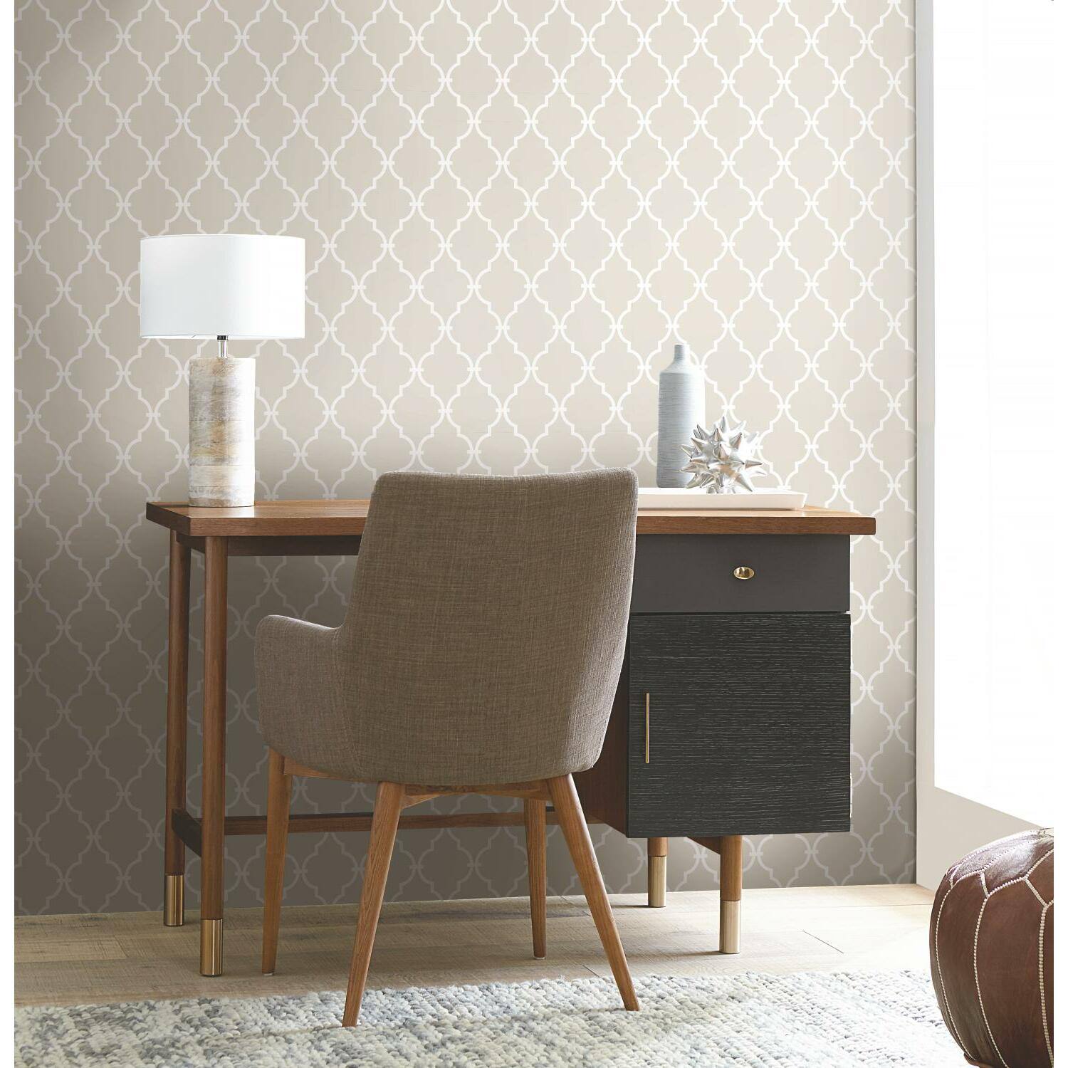 RoomMates Modern Trellis Peel &#x26; Stick Wallpaper