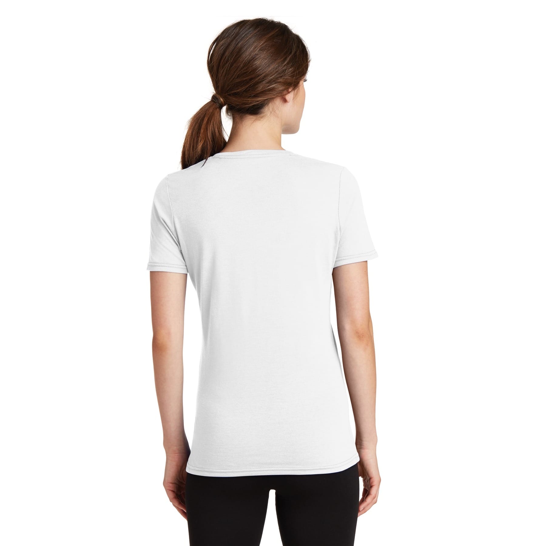 Port & Company® Neutrals Ladies Performance Blend V-Neck T-Shirt