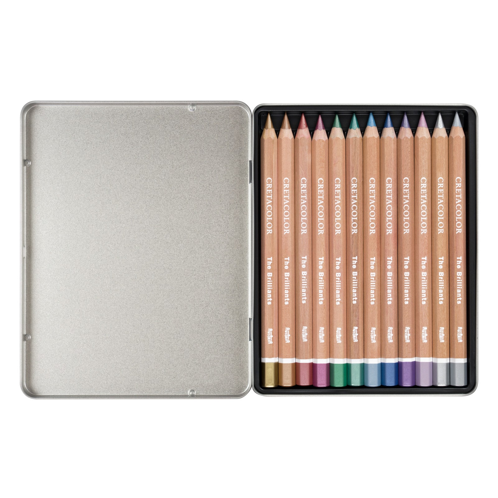 Cretacolor® The Brilliant Metallic Colored Pencil Set