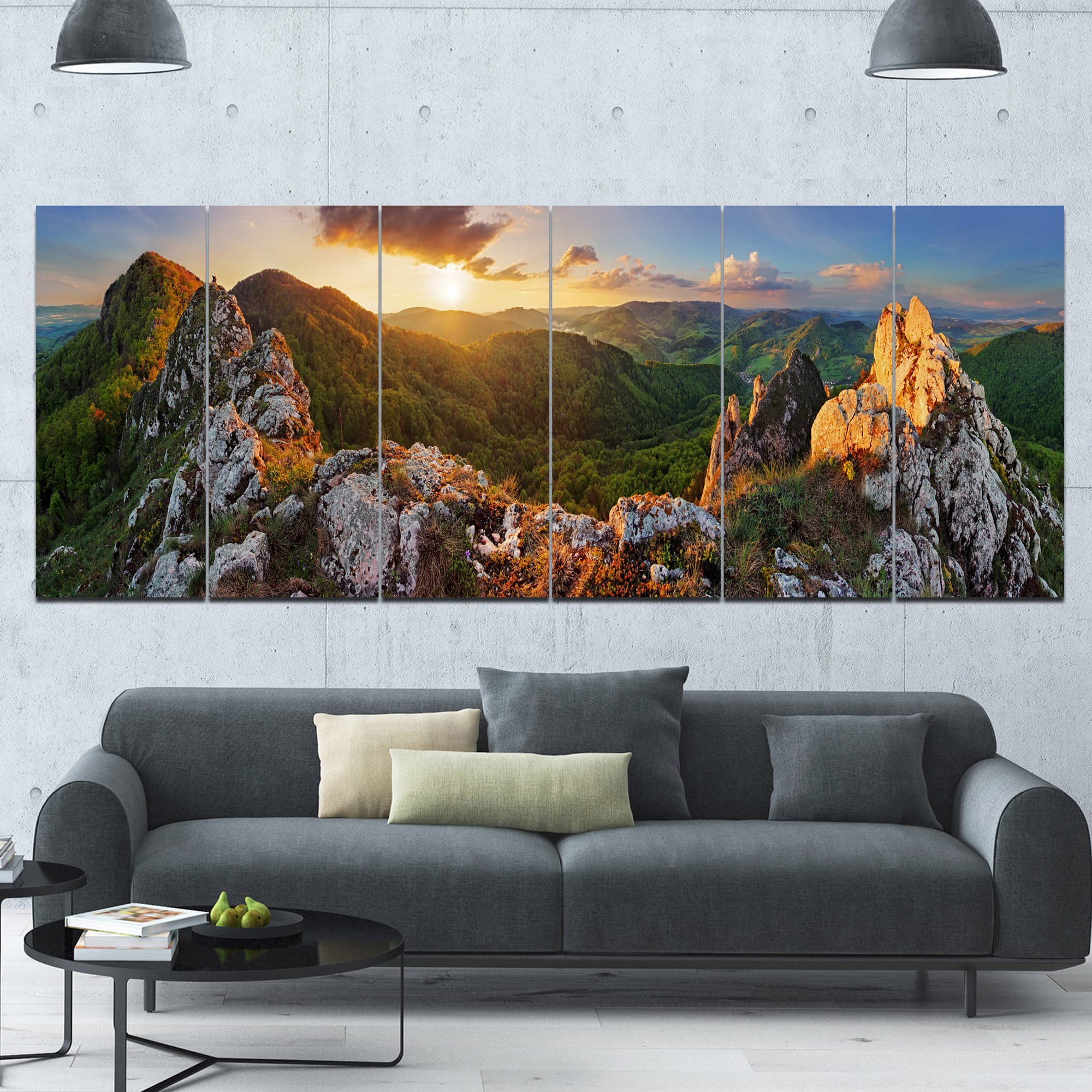 Designart - Panorama Mountains Slovakia - Landscape Canvas Art Print
