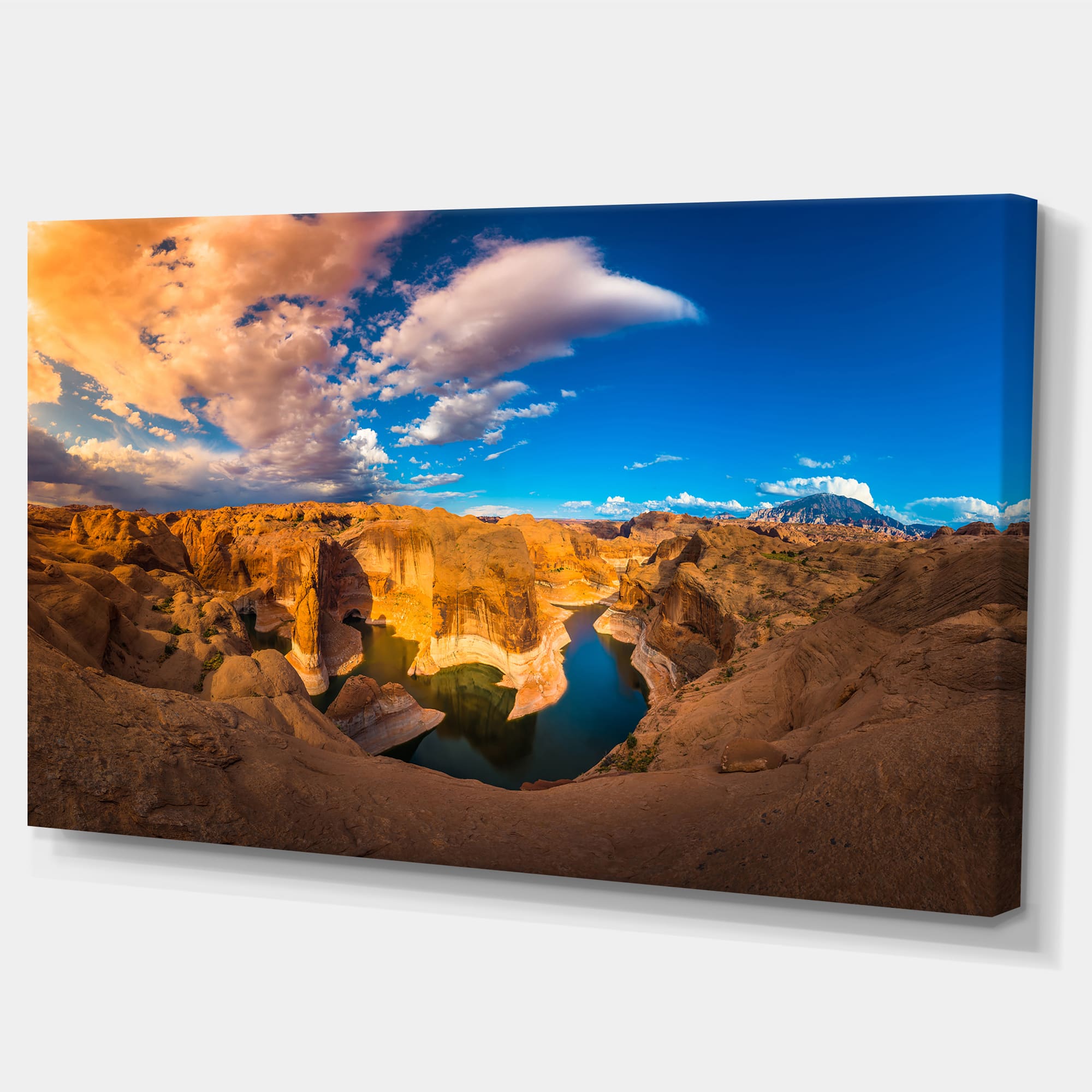 Designart - Reflection Canyon Lake Powell - Landscape Canvas Art Print